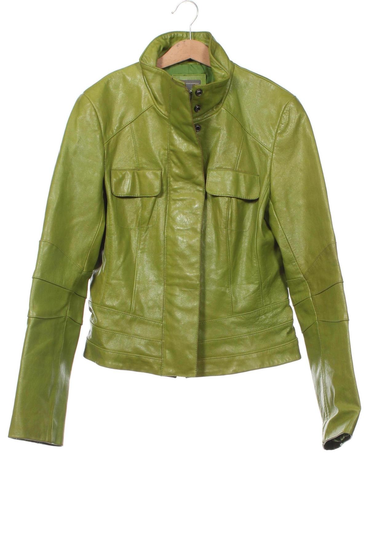 Дамско кожено яке Marc Aurel, Размер S, Цвят Зелен, Цена 92,40 лв.