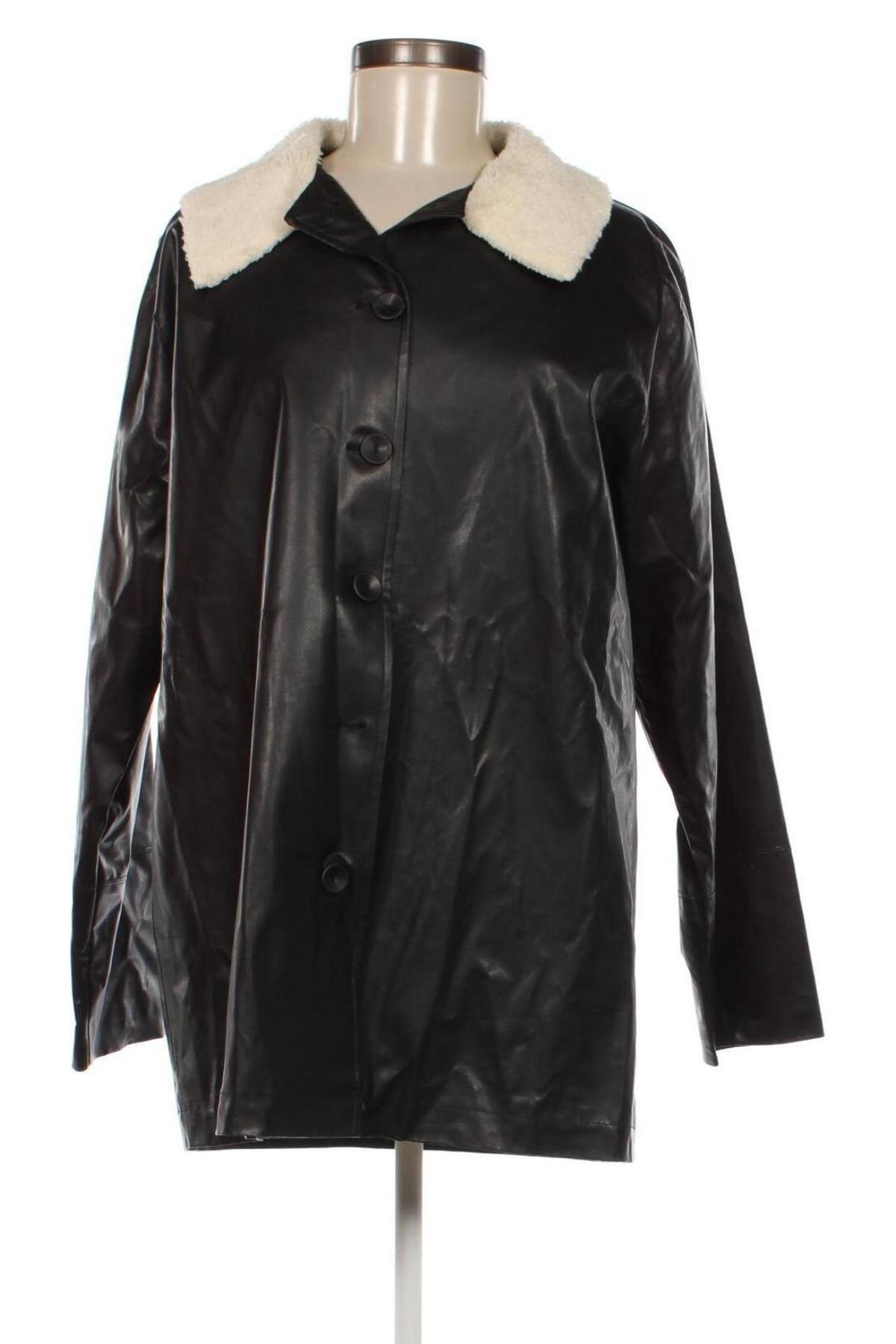 Γυναικείο δερμάτινο μπουφάν Touche Prive, Μέγεθος M, Χρώμα Μαύρο, Τιμή 7,42 €