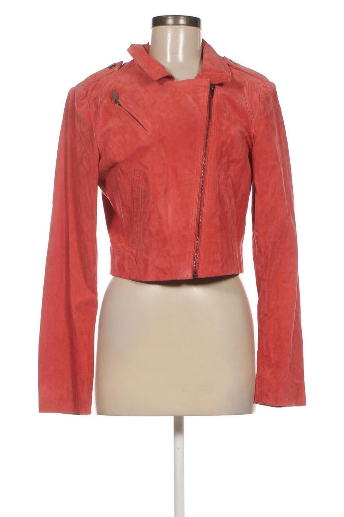 Dámska kožená bunda  Vero Moda, Veľkosť L, Farba Ružová, Cena  100,93 €