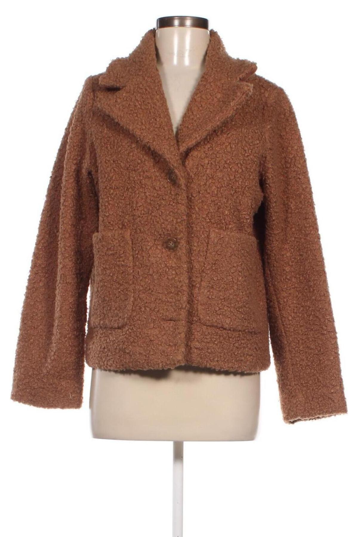 Дамско палто Gina, Размер M, Цвят Бежов, Цена 32,10 лв.