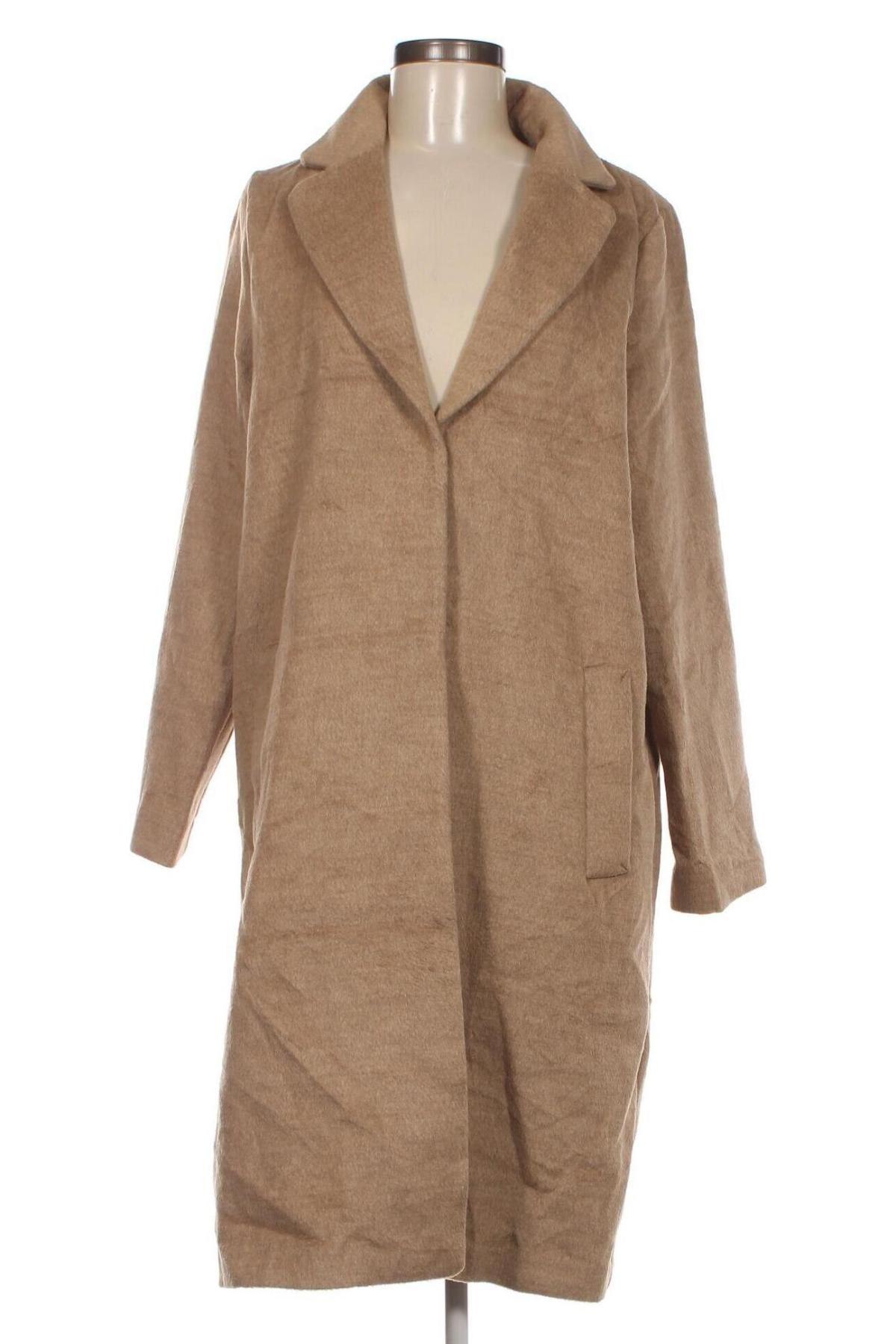 Palton de femei H&M, Mărime L, Culoare Bej, Preț 105,59 Lei