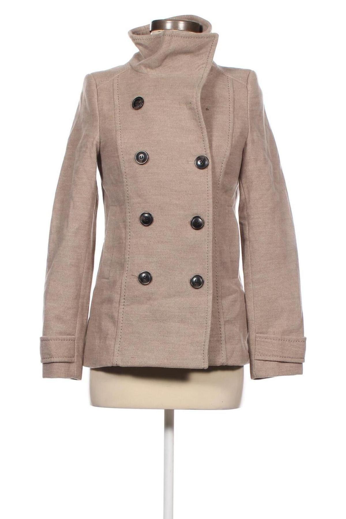Palton de femei H&M, Mărime XS, Culoare Bej, Preț 37,90 Lei