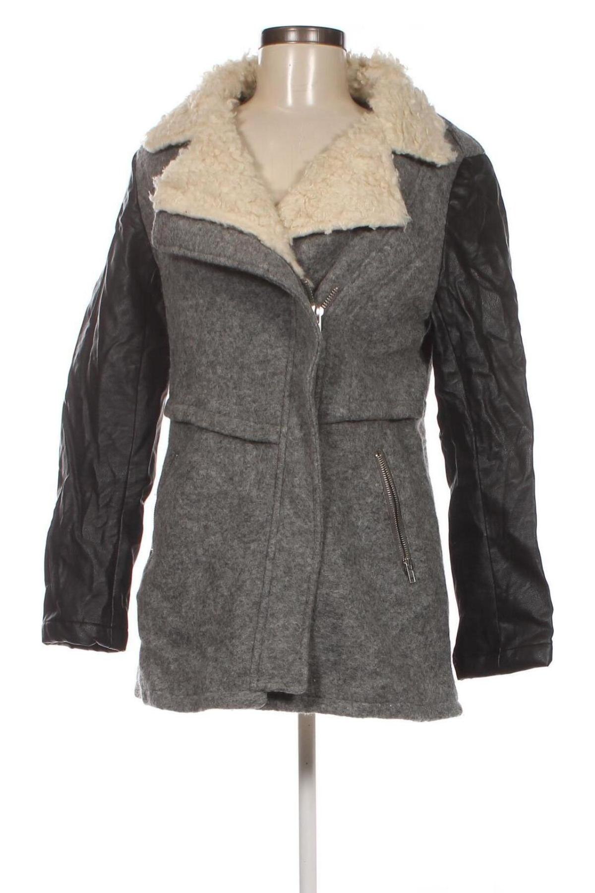 Дамско палто Pimkie, Размер S, Цвят Сив, Цена 32,10 лв.
