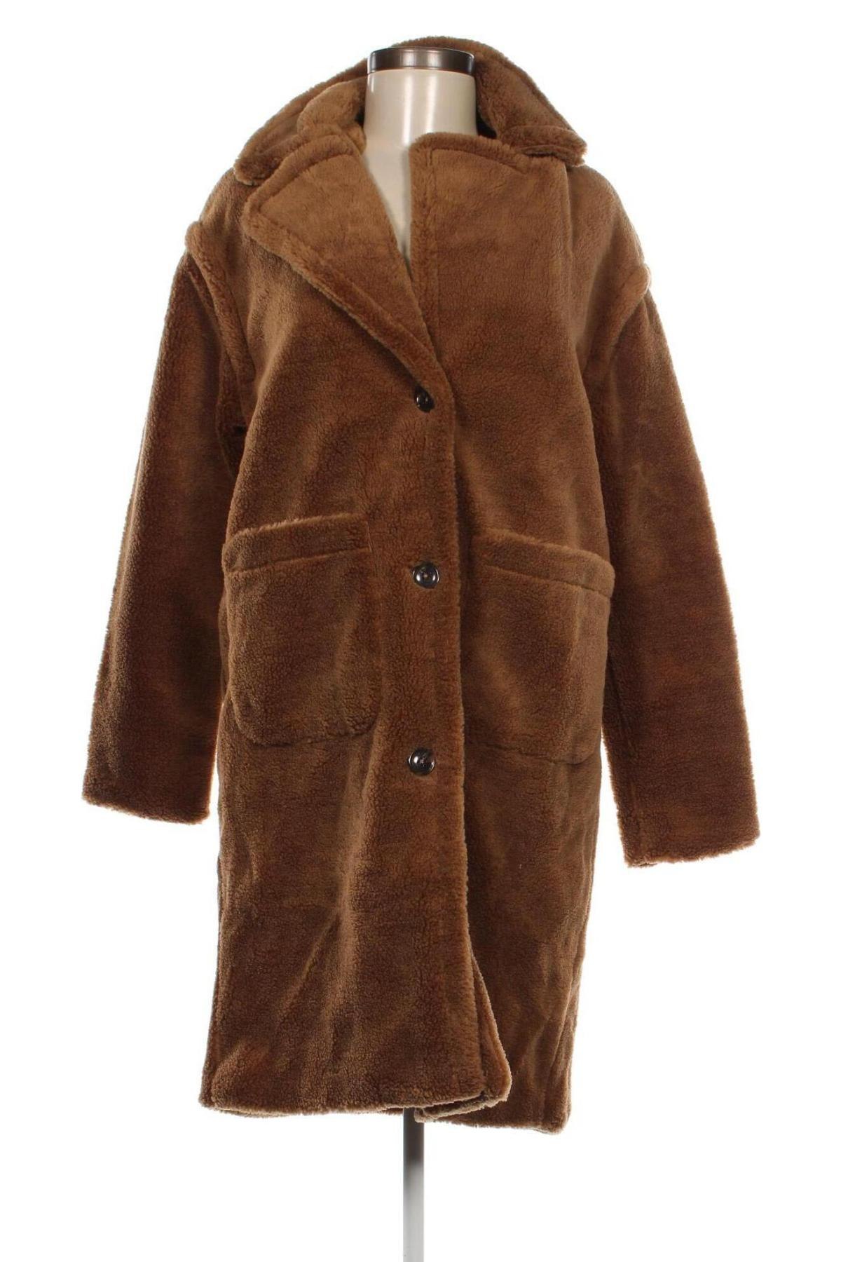 Γυναικείο παλτό Sinsay, Μέγεθος M, Χρώμα Καφέ, Τιμή 26,60 €