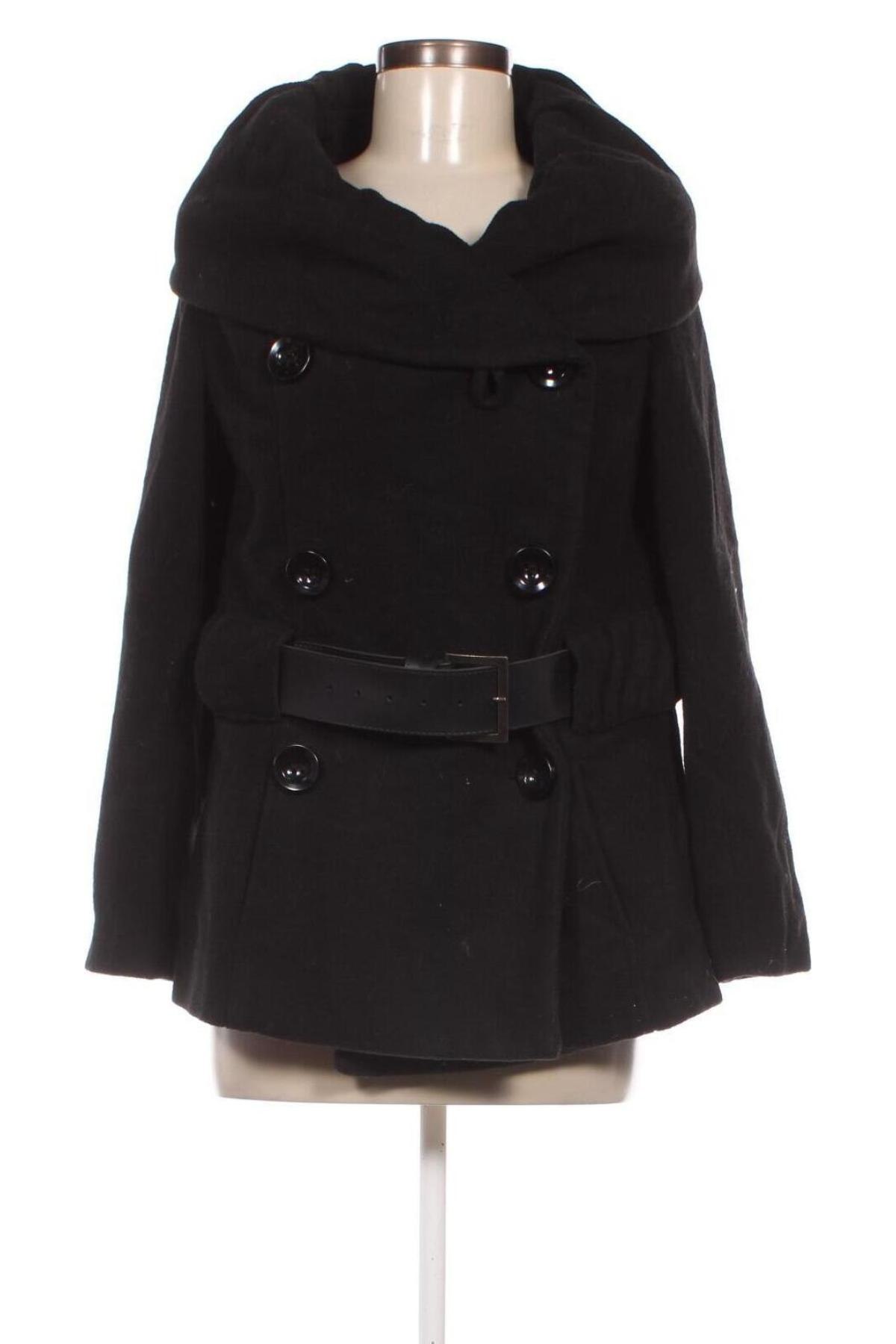 Дамско палто Zabaione, Размер M, Цвят Черен, Цена 16,20 лв.