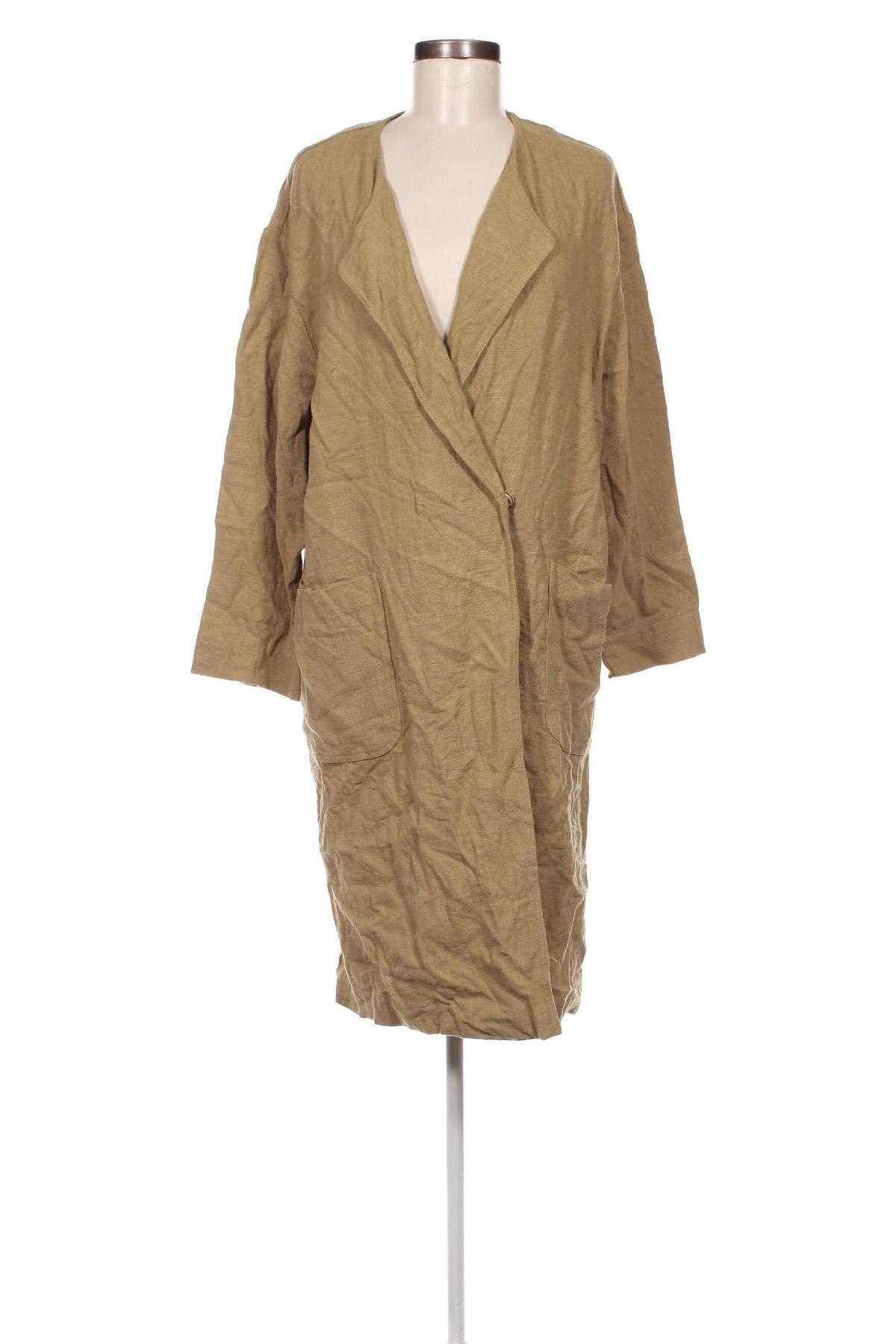 Damenmantel Zara, Größe XS, Farbe Beige, Preis € 10,86