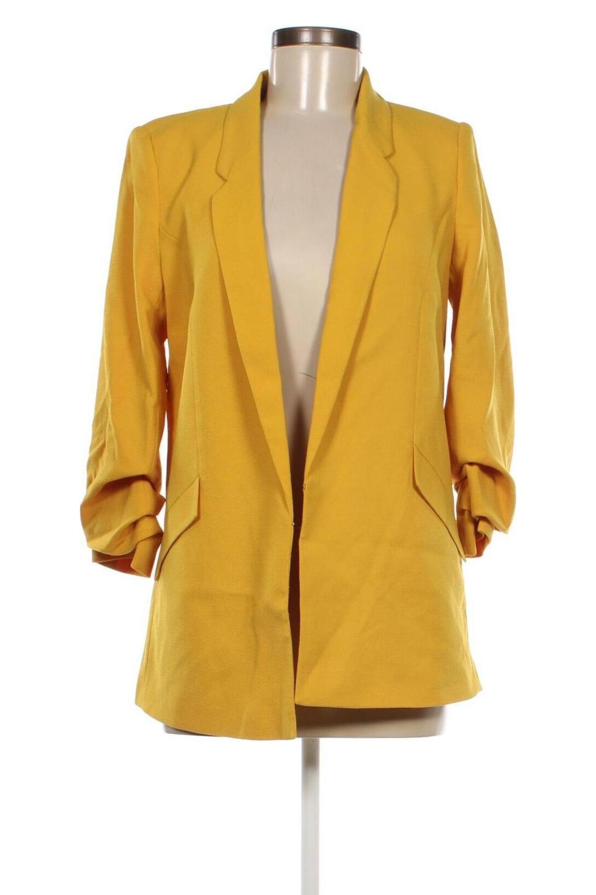 Дамско сако Naf Naf, Размер S, Цвят Жълт, Цена 129,00 лв.