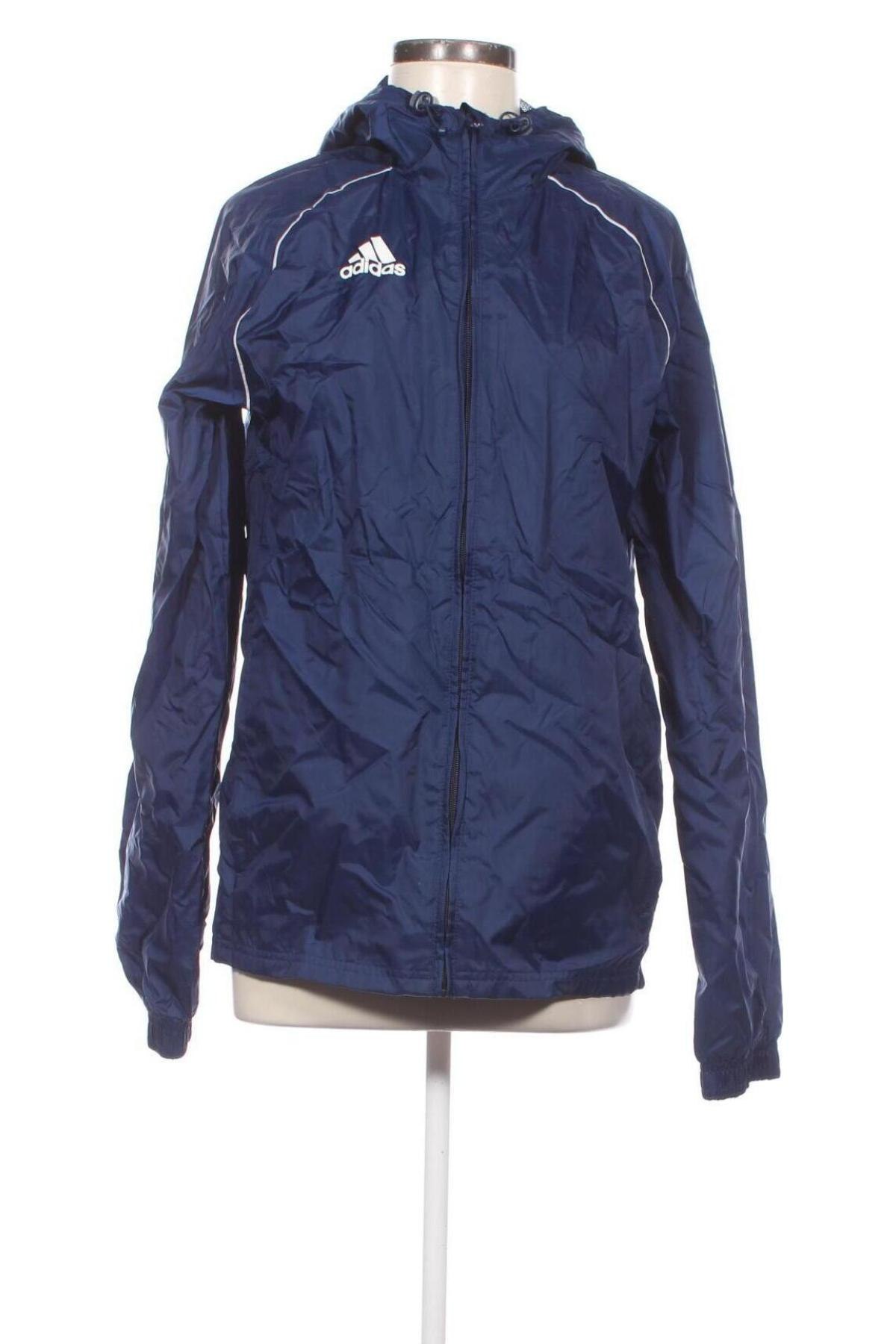 Γυναικείο μπουφάν αθλητικό Adidas, Μέγεθος XS, Χρώμα Μπλέ, Τιμή 12,06 €