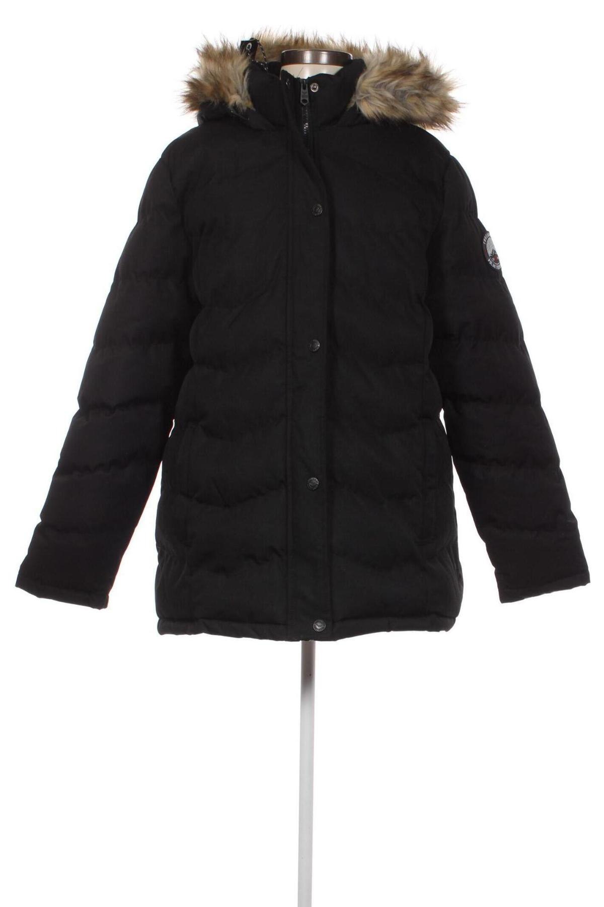 Γυναικείο μπουφάν Threadbare, Μέγεθος L, Χρώμα Μαύρο, Τιμή 18,22 €