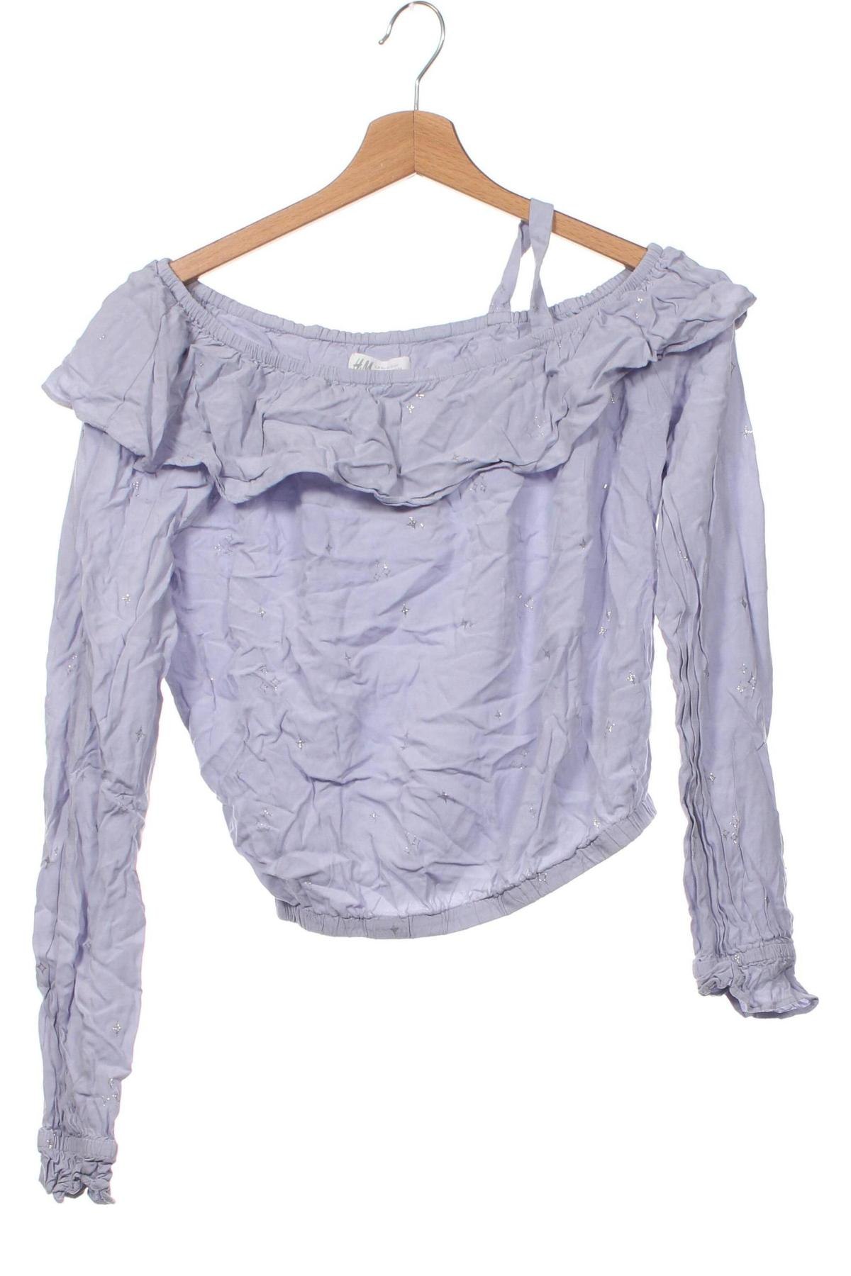 Kinder Shirt H&M, Größe 13-14y/ 164-168 cm, Farbe Blau, Preis 10,74 €