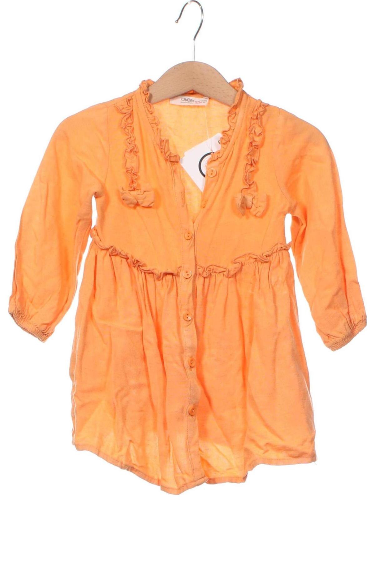 Детска риза, Размер 12-18m/ 80-86 см, Цвят Оранжев, Цена 3,08 лв.