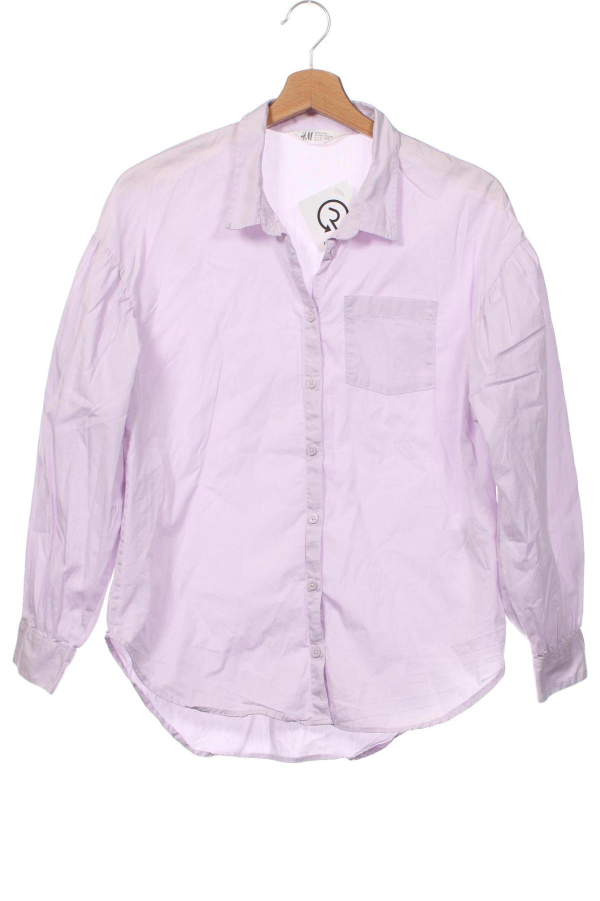 Детска риза H&M, Размер 13-14y/ 164-168 см, Цвят Лилав, Цена 24,00 лв.