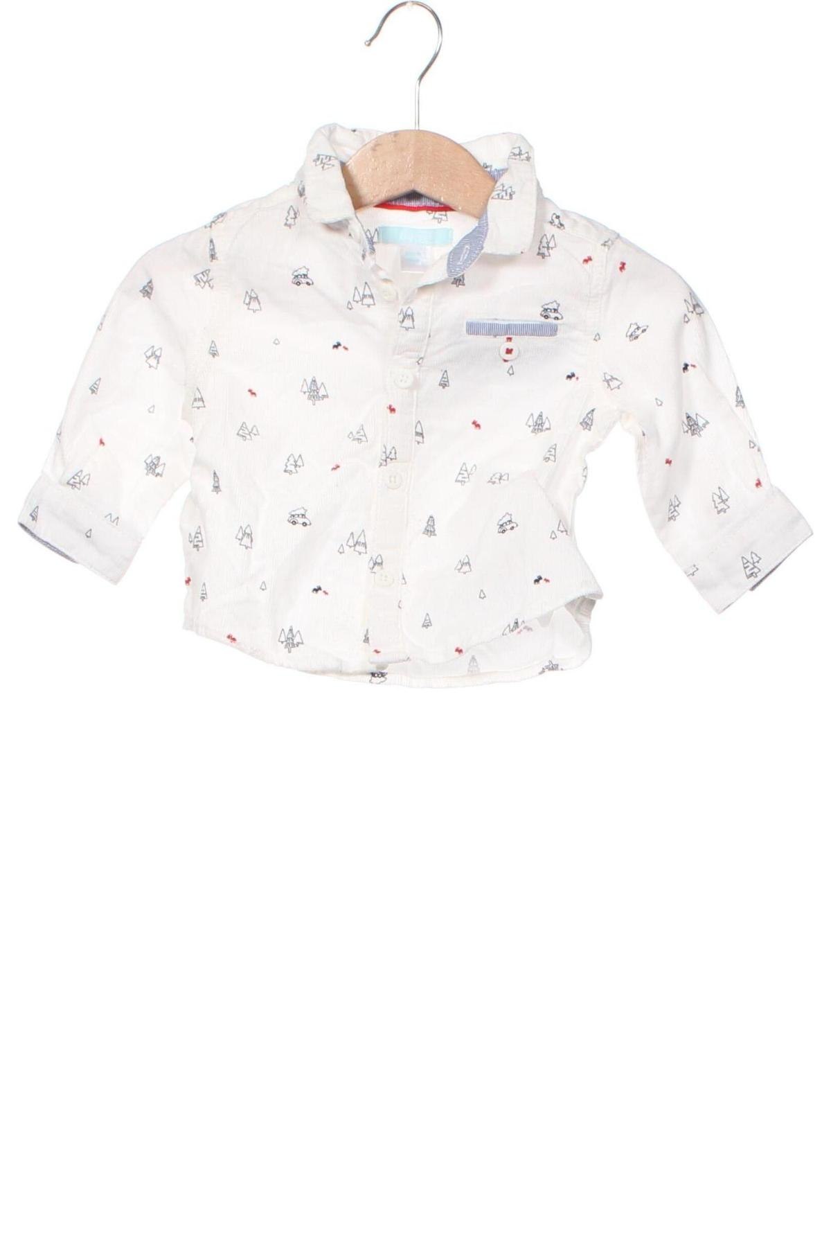 Детска риза Obaibi, Размер 3-6m/ 62-68 см, Цвят Бял, Цена 24,00 лв.