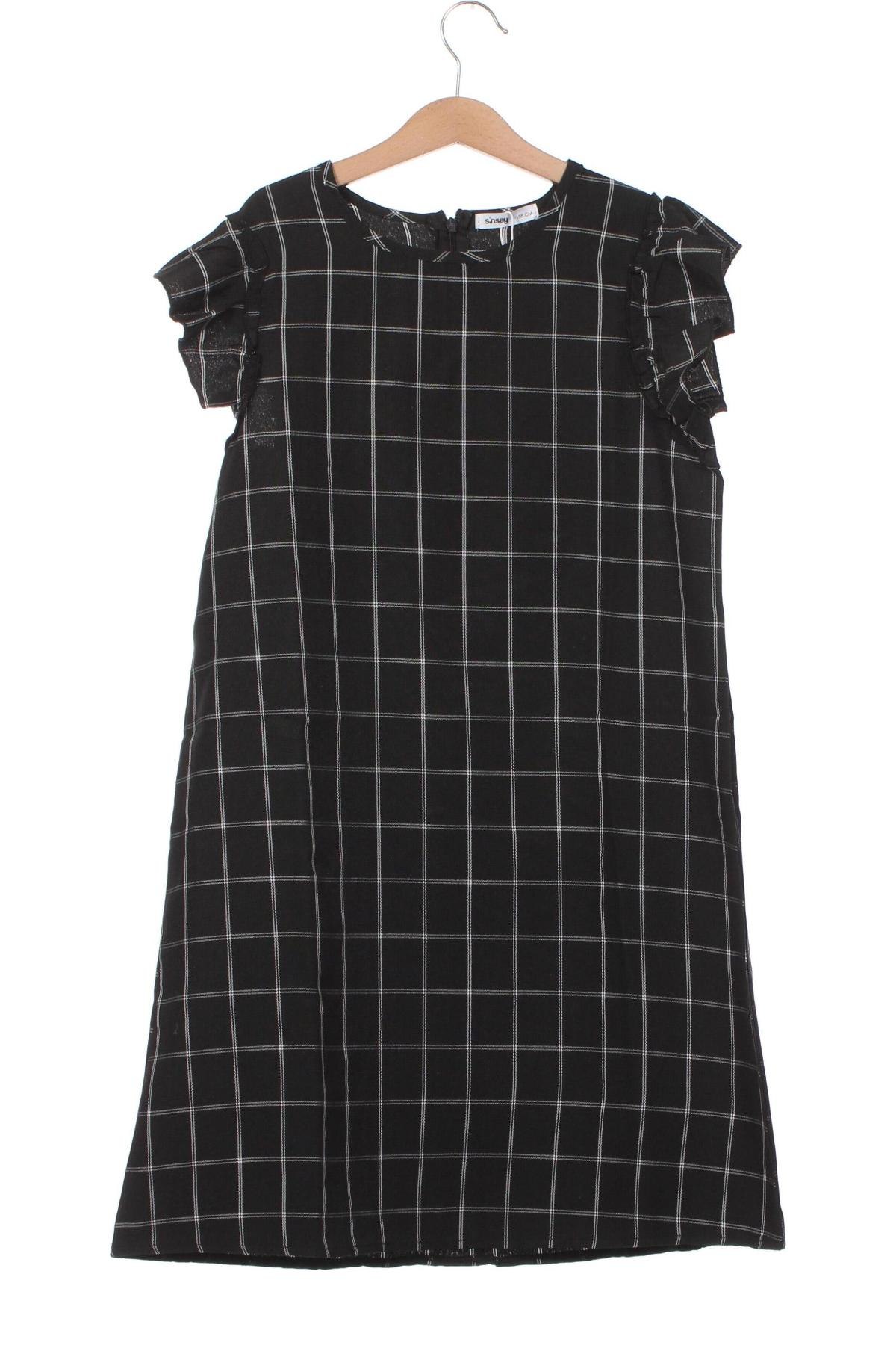 Детска рокля Sinsay, Размер 12-13y/ 158-164 см, Цвят Черен, Цена 38,81 лв.