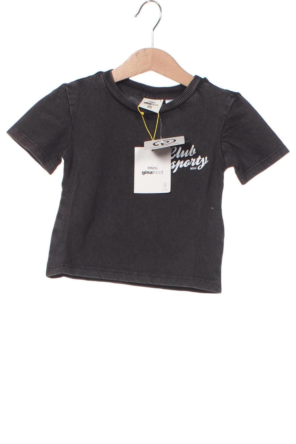 Kinder T-Shirt Gina Tricot, Größe 3-6m/ 62-68 cm, Farbe Grau, Preis € 3,74