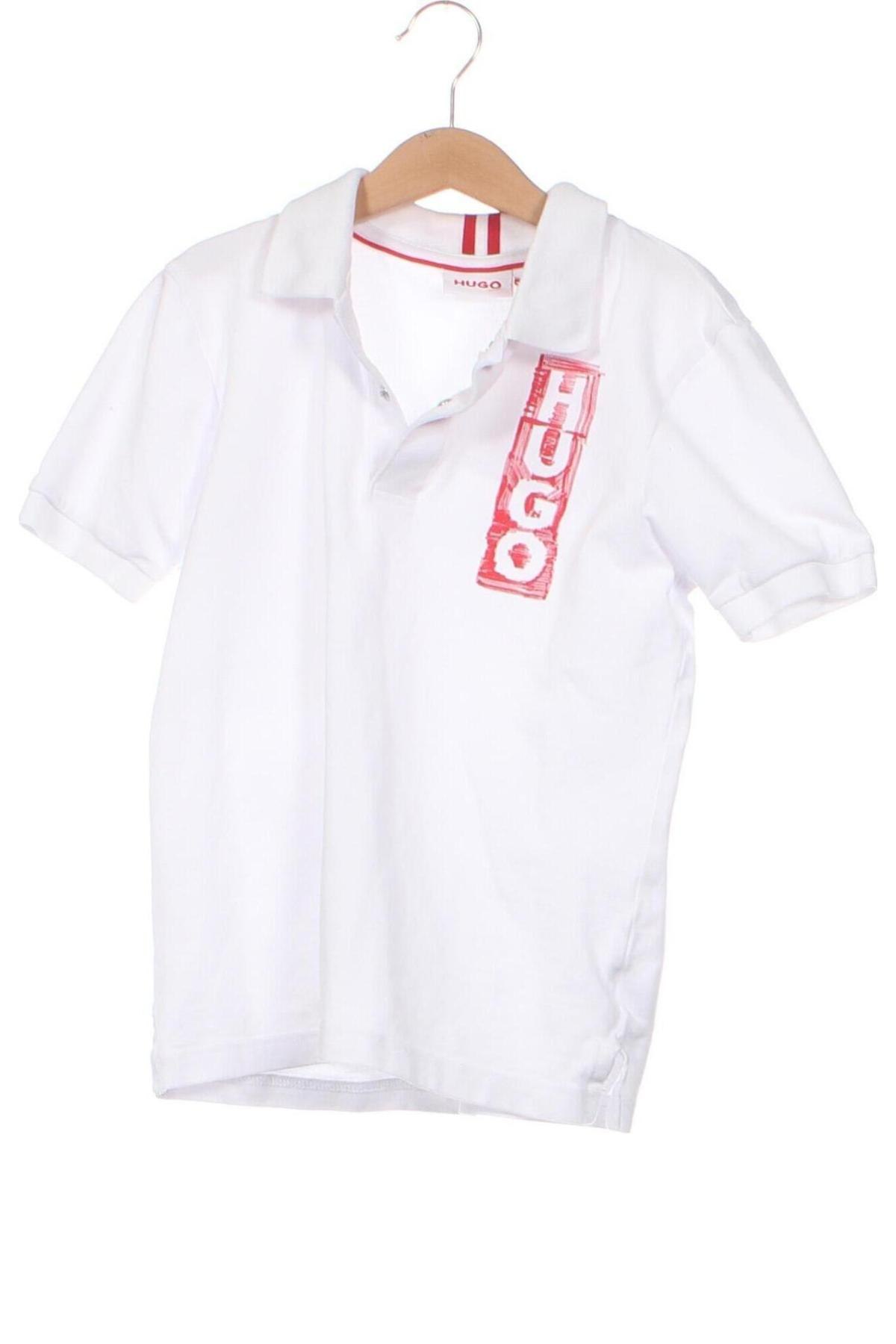 Kinder T-Shirt Hugo Boss, Größe 8-9y/ 134-140 cm, Farbe Weiß, Preis 35,79 €