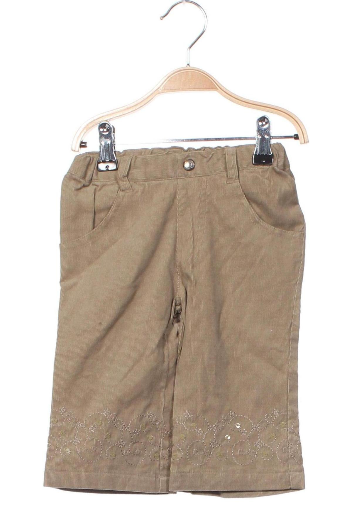 Pantaloni de catifea reiată, pentru copii Name It, Mărime 3-6m/ 62-68 cm, Culoare Bej, Preț 82,24 Lei