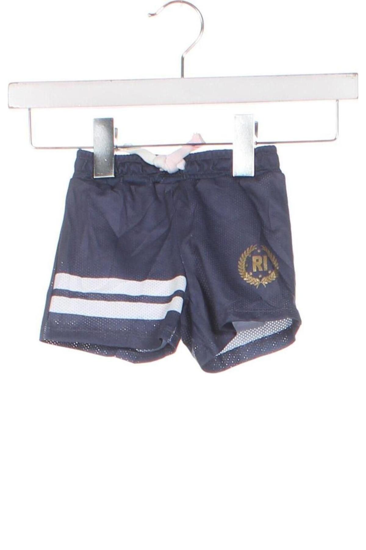 Pantaloni scurți pentru copii River Island, Mărime 9-12m/ 74-80 cm, Culoare Albastru, Preț 110,53 Lei