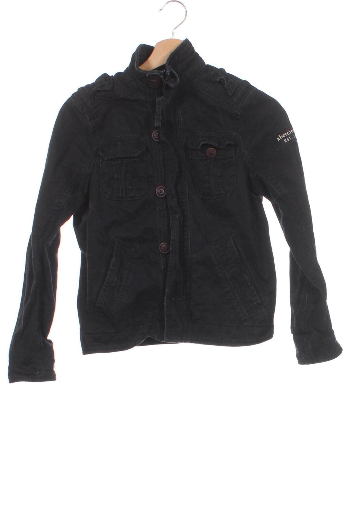 Detská džínsová bunda  Abercrombie Kids, Veľkosť 9-10y/ 140-146 cm, Farba Čierna, Cena  11,95 €