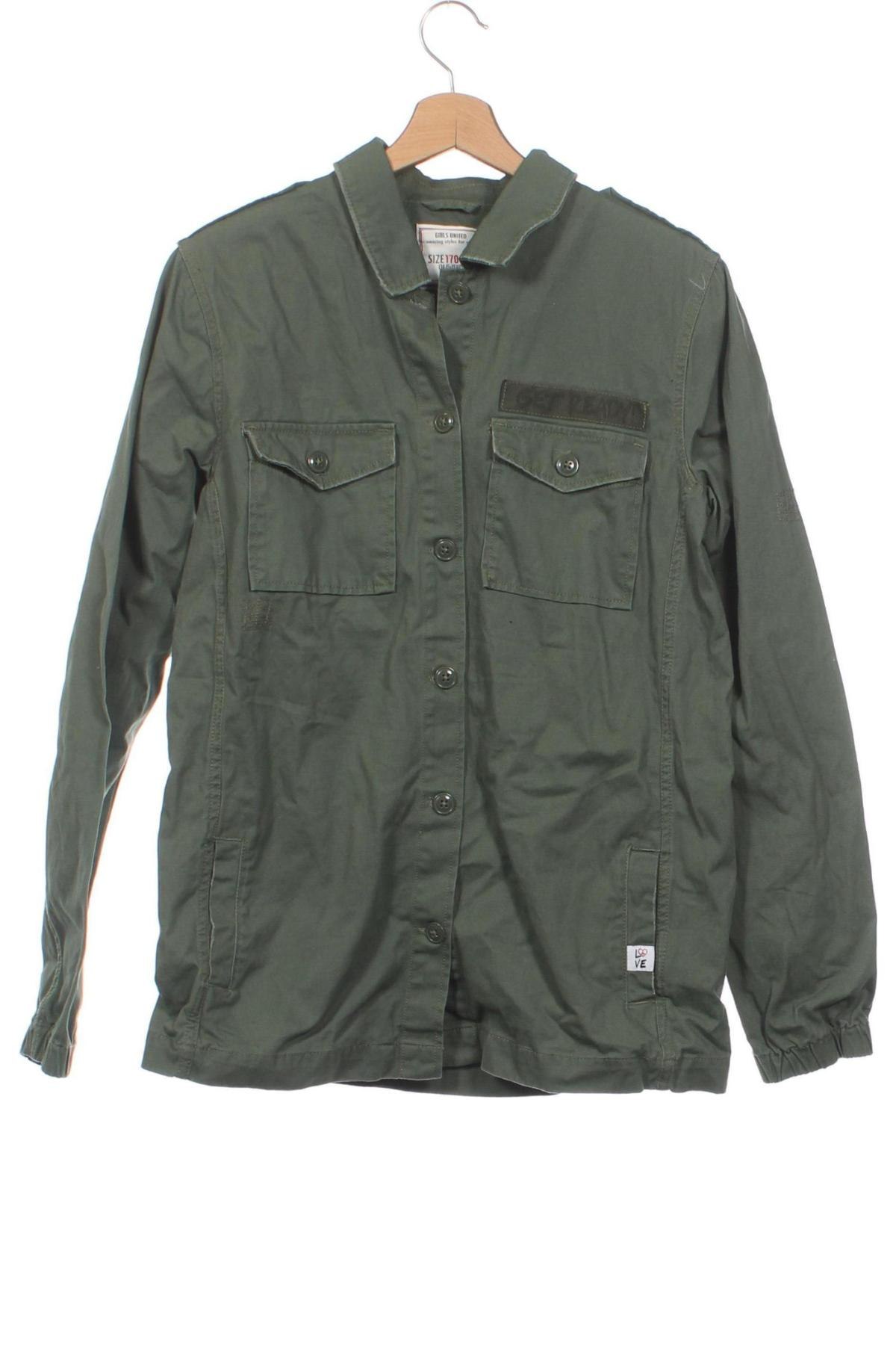 Detská džínsová bunda  Yourself, Veľkosť 15-18y/ 170-176 cm, Farba Zelená, Cena  6,19 €