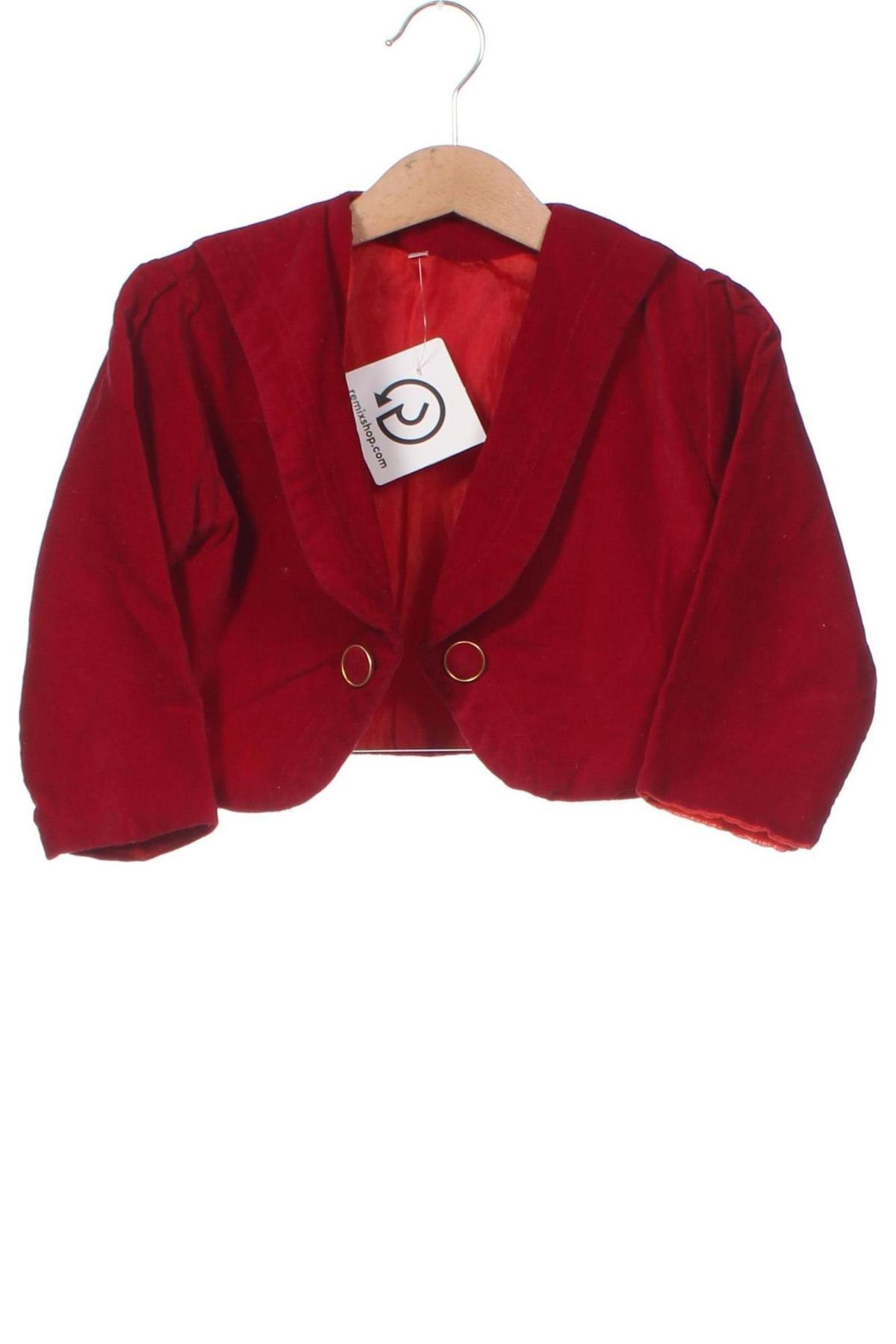 Dětské sako , Velikost 2-3y/ 98-104 cm, Barva Červená, Cena  407,00 Kč