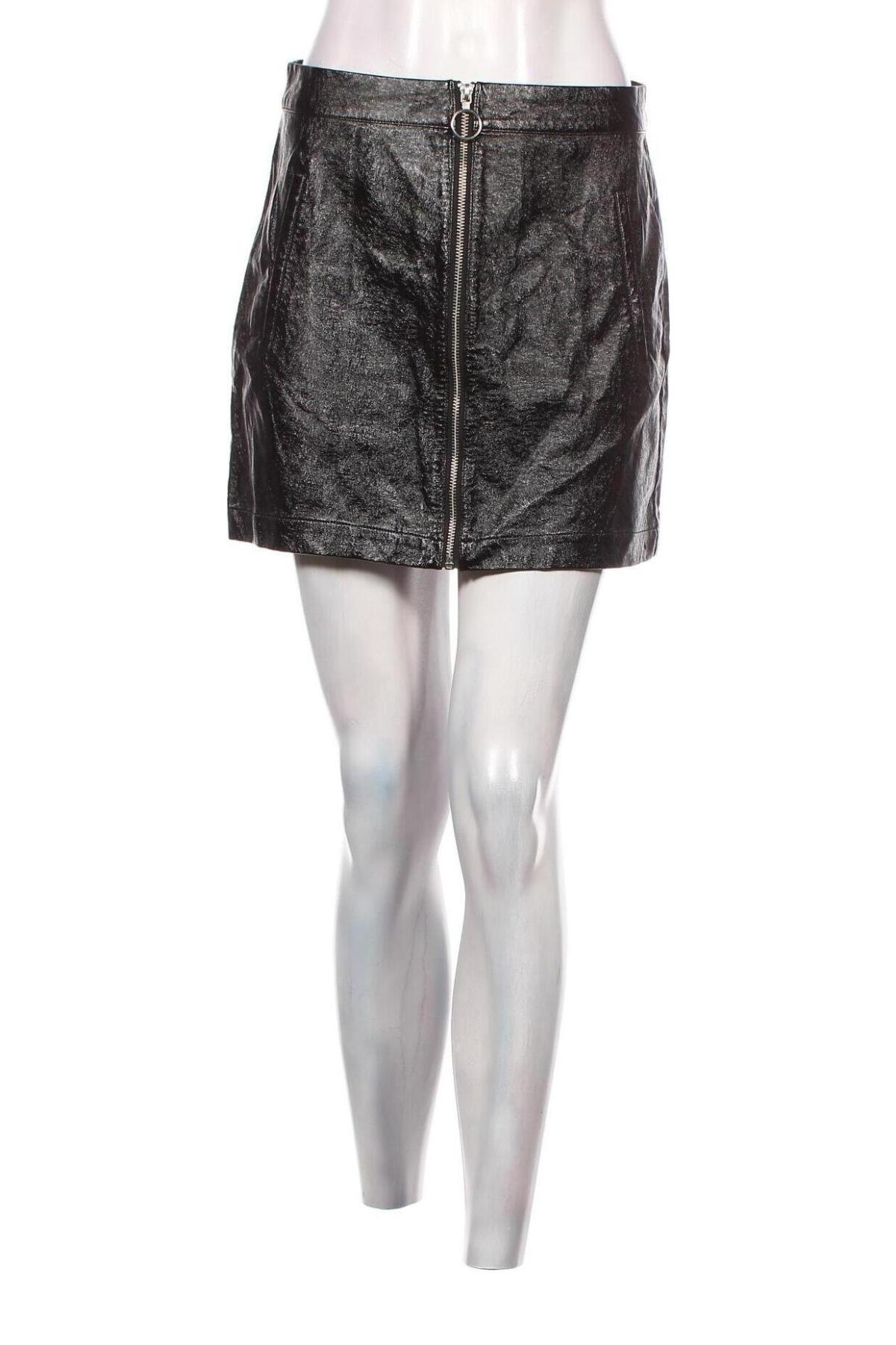 Δερμάτινη φούστα MSCH, Μέγεθος S, Χρώμα Μαύρο, Τιμή 7,71 €