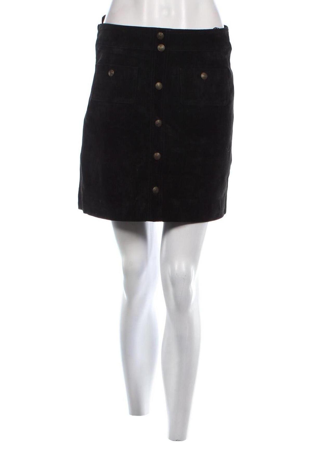 Δερμάτινη φούστα ONLY, Μέγεθος M, Χρώμα Μαύρο, Τιμή 7,34 €