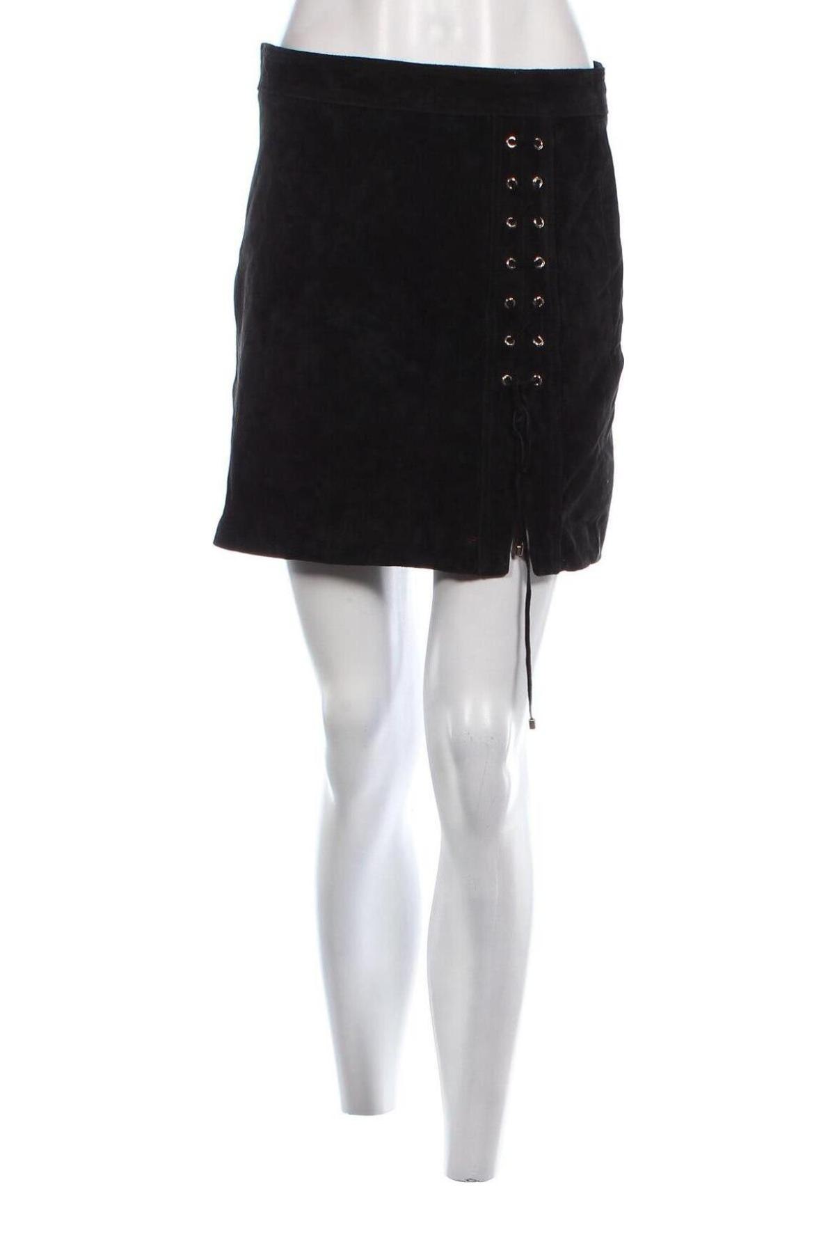 Δερμάτινη φούστα ONLY, Μέγεθος M, Χρώμα Μαύρο, Τιμή 6,42 €