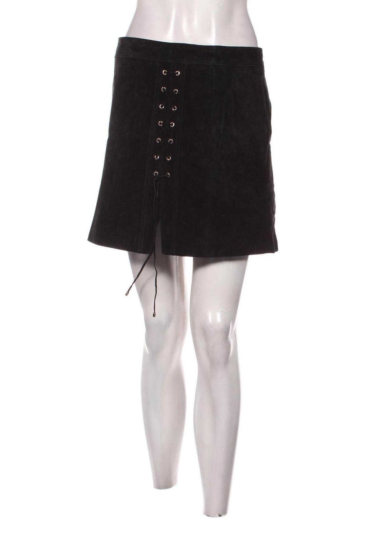 Δερμάτινη φούστα ONLY, Μέγεθος L, Χρώμα Μαύρο, Τιμή 91,75 €