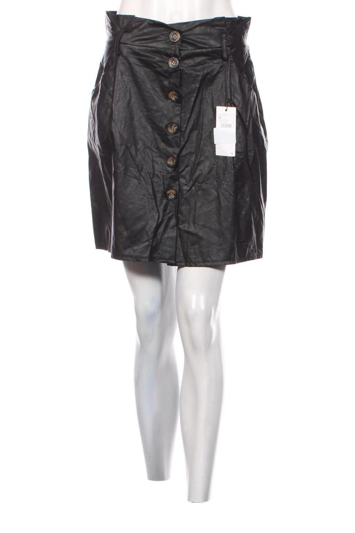 Δερμάτινη φούστα Piazza Italia, Μέγεθος M, Χρώμα Μαύρο, Τιμή 4,50 €