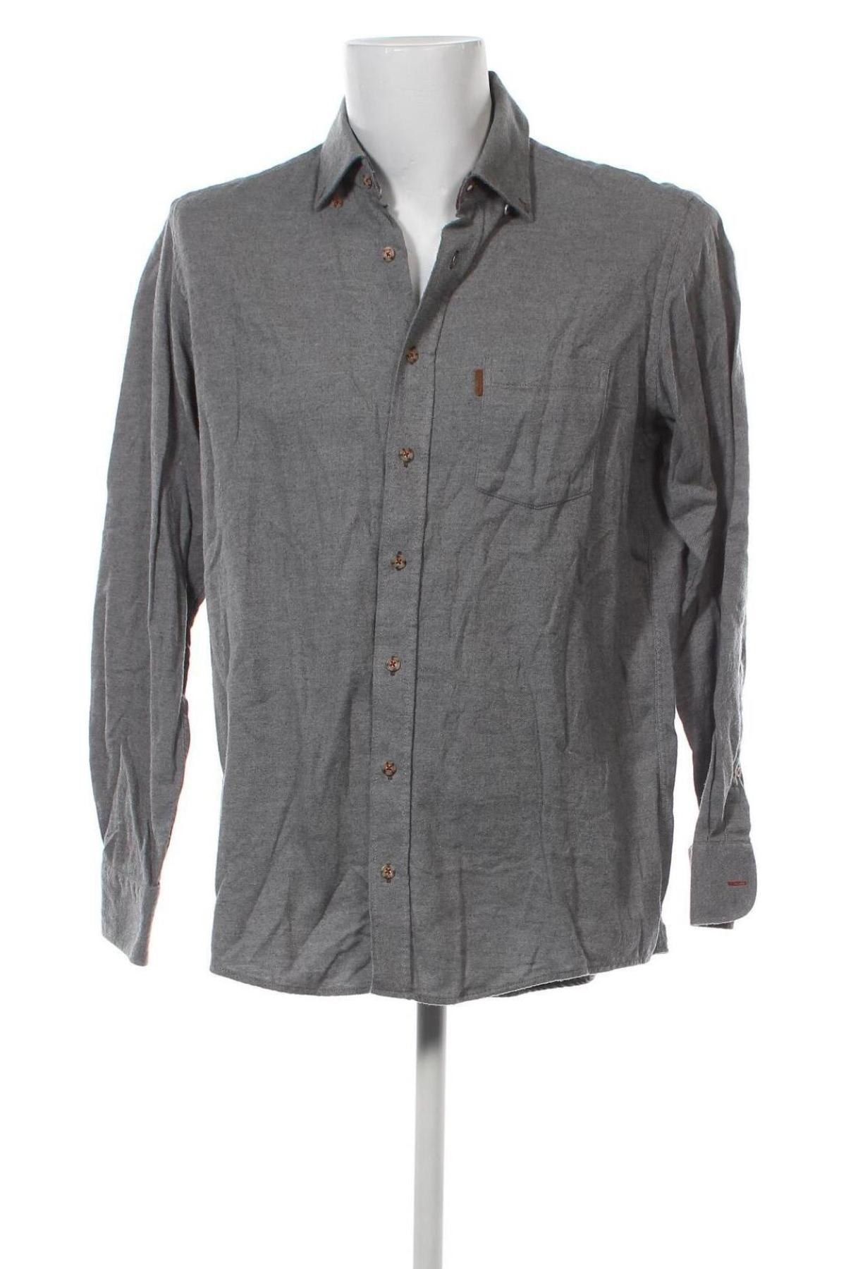 Ανδρικό πουκάμισο Casa Moda, Μέγεθος L, Χρώμα Γκρί, Τιμή 24,12 €