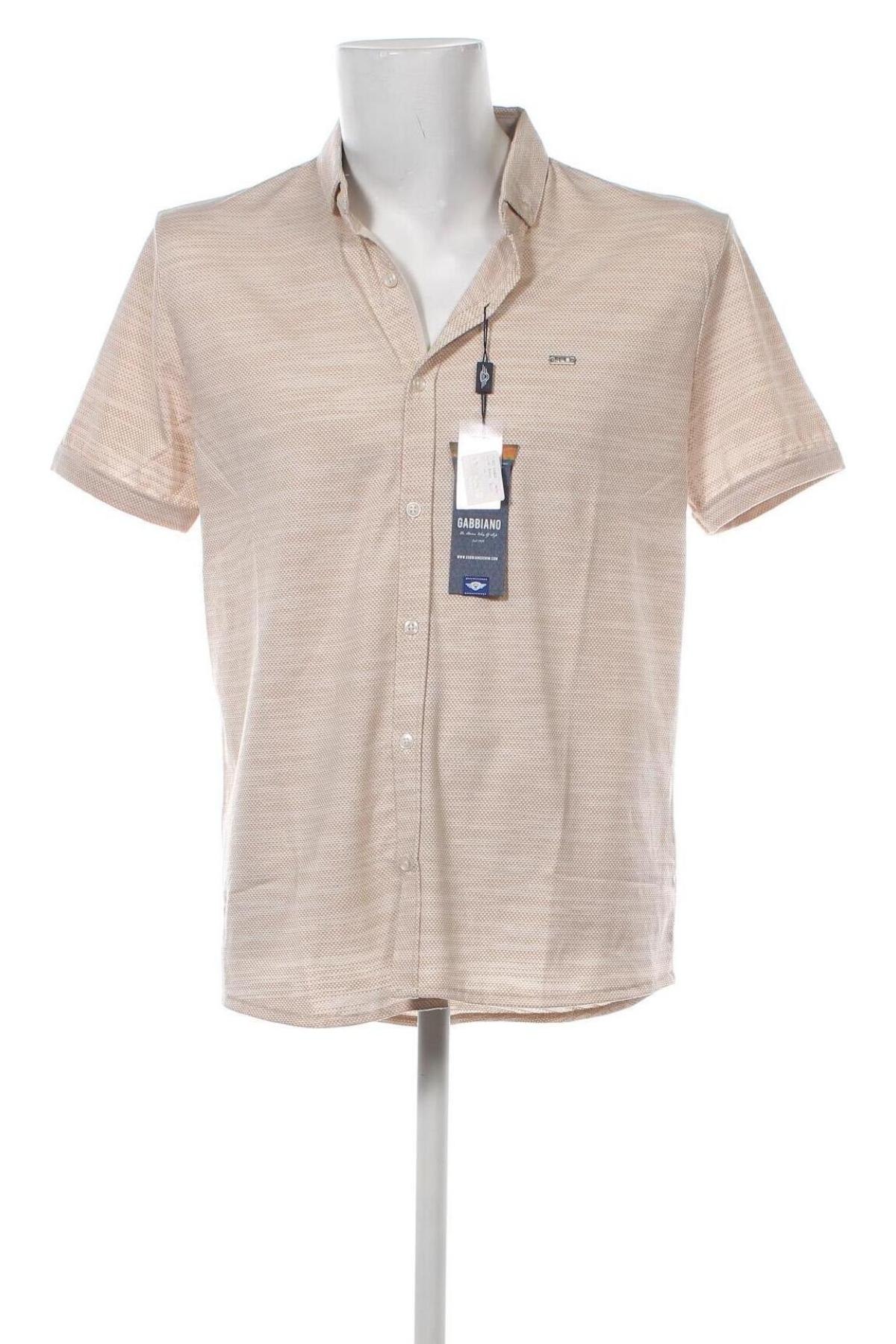Ανδρικό πουκάμισο Gabbiano, Μέγεθος XXL, Χρώμα  Μπέζ, Τιμή 37,11 €