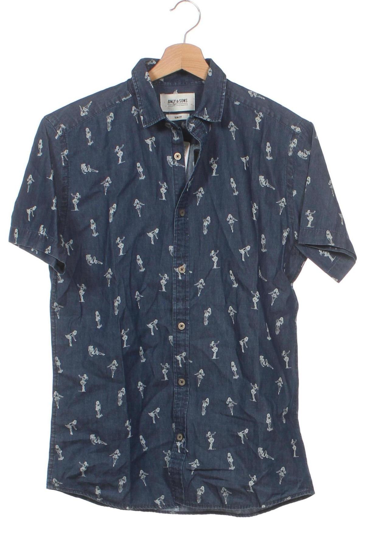 Ανδρικό πουκάμισο Only & Sons, Μέγεθος S, Χρώμα Πολύχρωμο, Τιμή 7,11 €