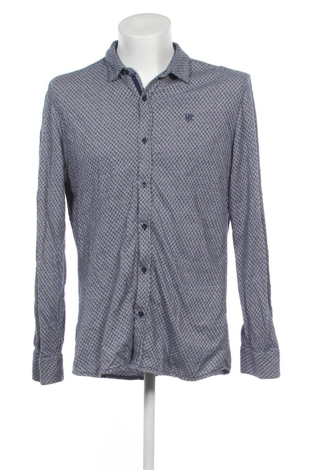 Ανδρικό πουκάμισο Refill, Μέγεθος M, Χρώμα Μπλέ, Τιμή 17,94 €