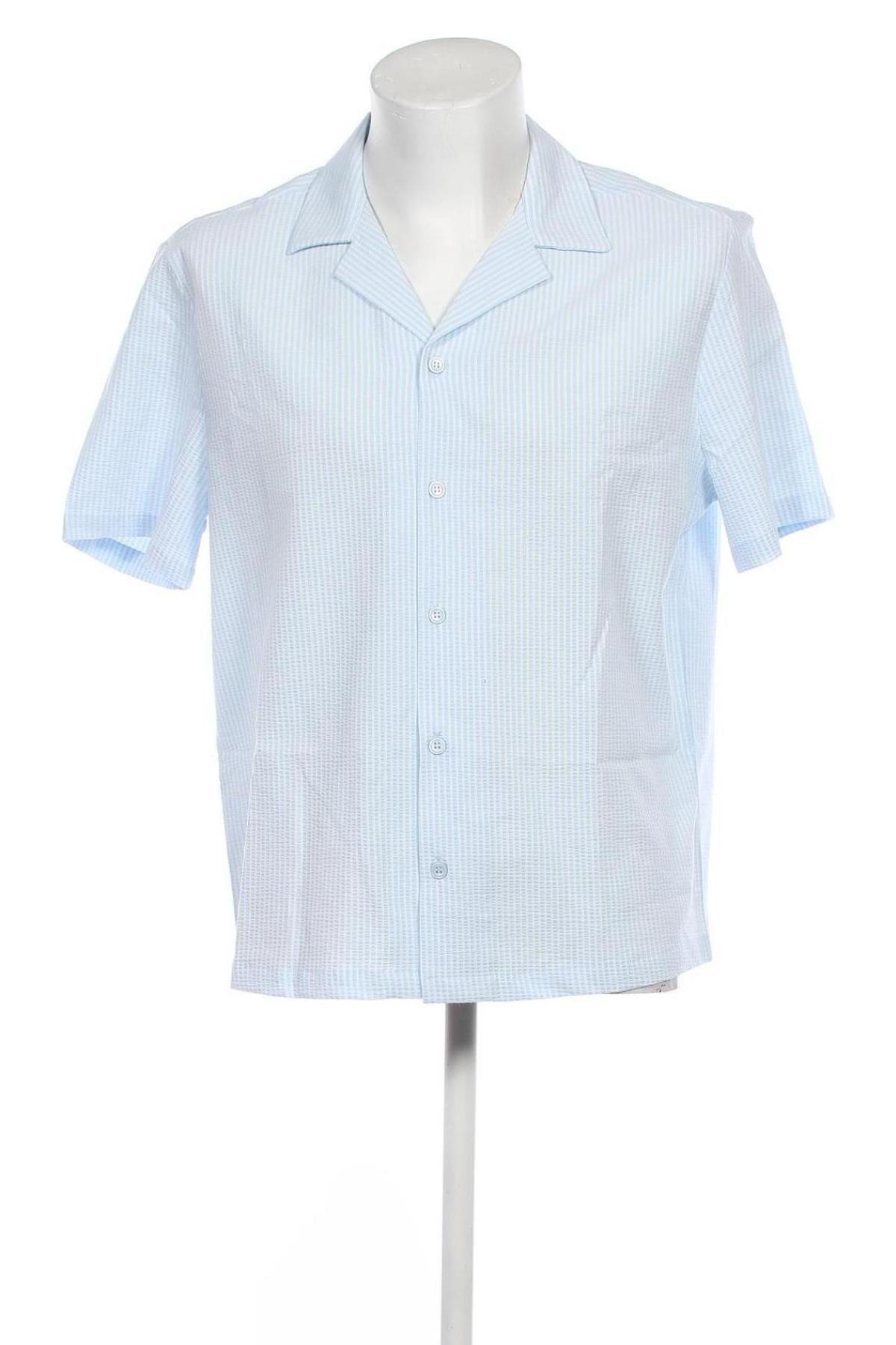 Мъжка риза River Island, Размер M, Цвят Син, Цена 72,00 лв.