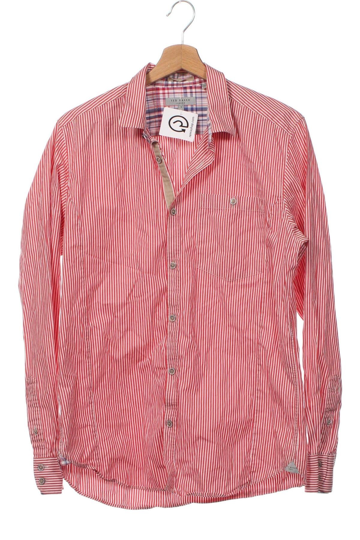 Herrenhemd Ted Baker, Größe S, Farbe Rot, Preis 6,41 €
