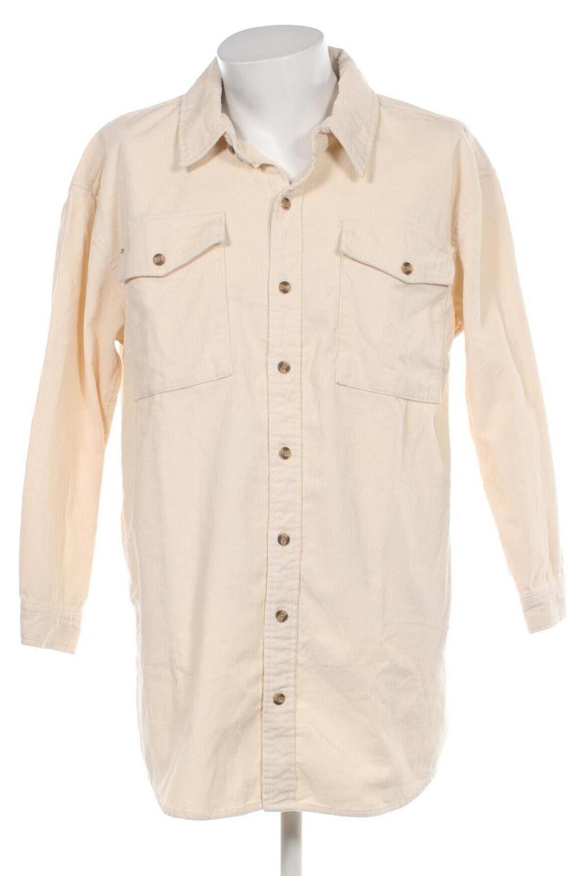 Ανδρικό πουκάμισο Urban Classics, Μέγεθος M, Χρώμα  Μπέζ, Τιμή 7,01 €