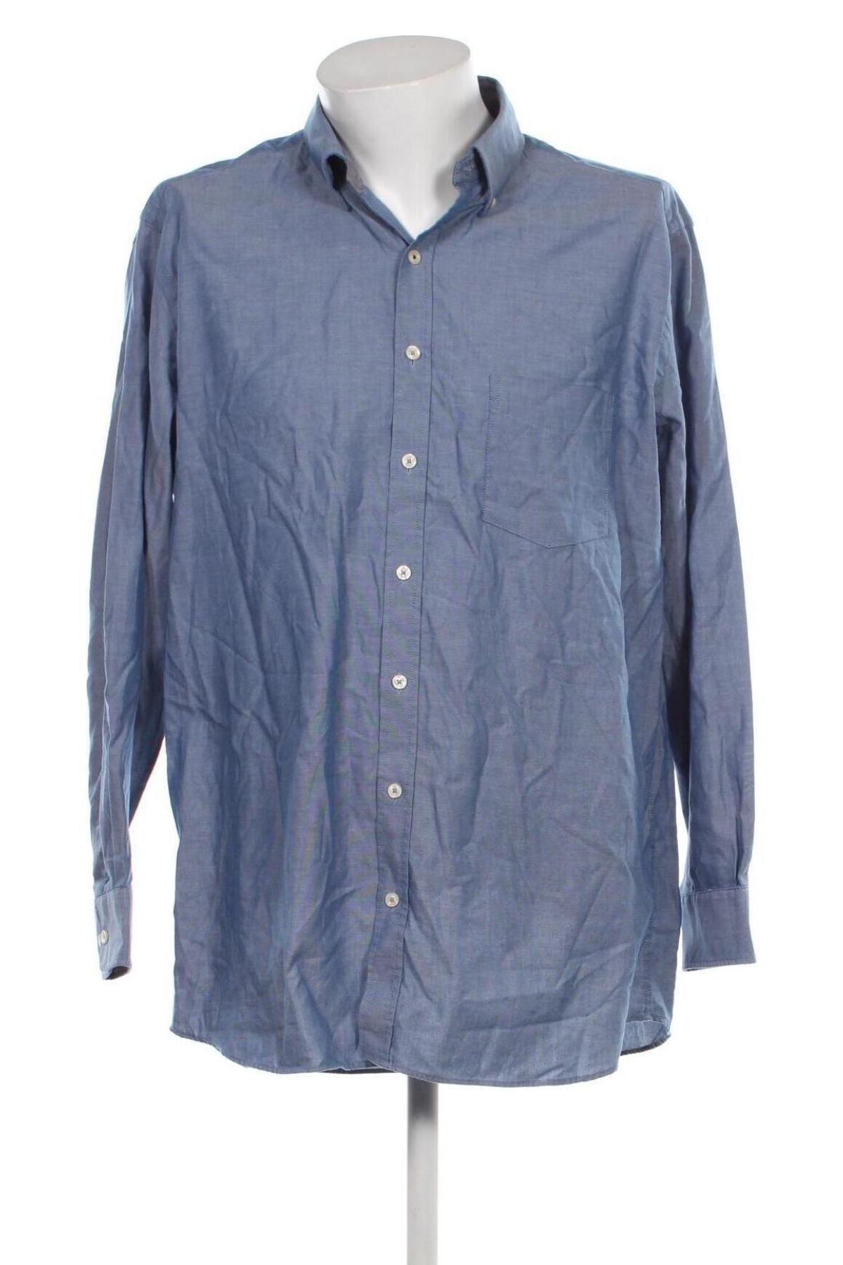 Ανδρικό πουκάμισο Walbusch, Μέγεθος XXL, Χρώμα Μπλέ, Τιμή 16,88 €