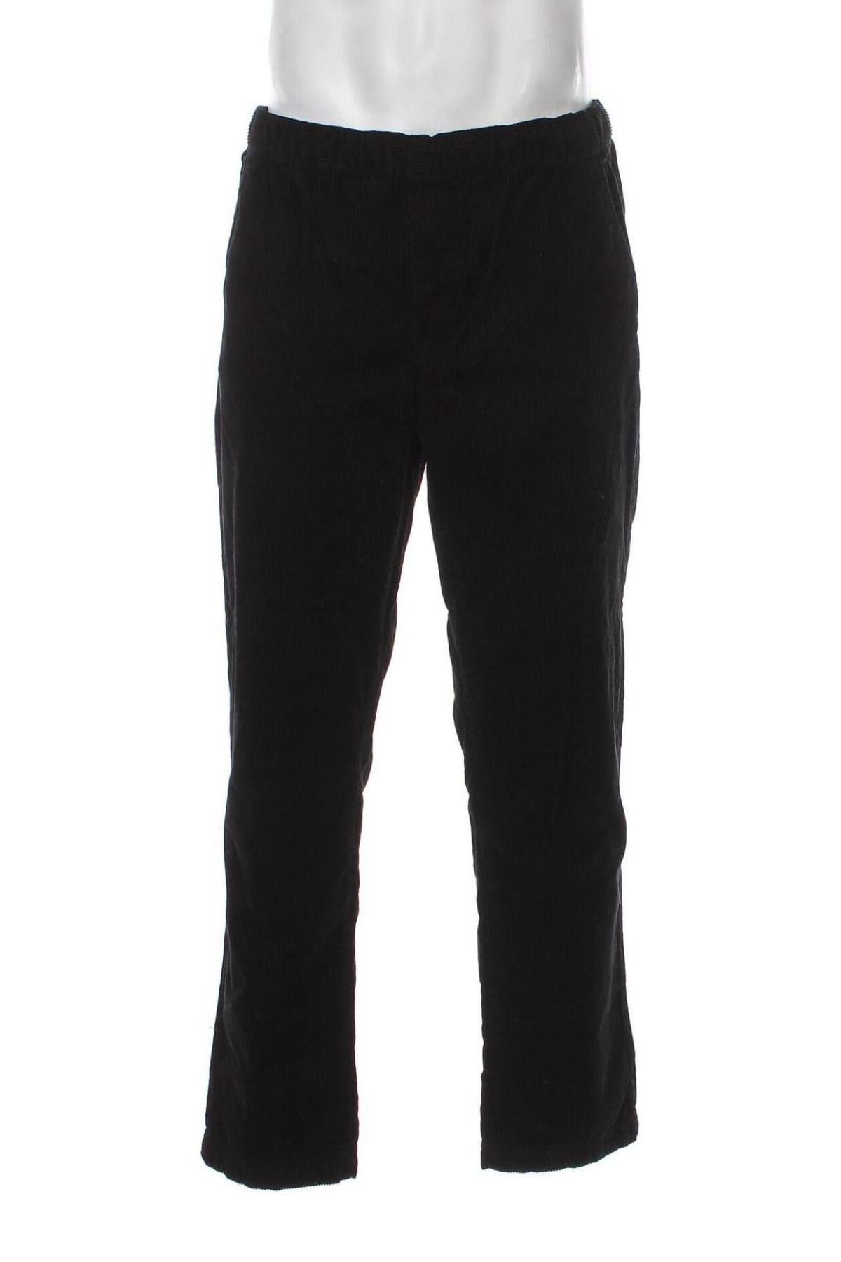 Pantaloni raiați de bărbați H&M L.O.G.G., Mărime M, Culoare Negru, Preț 20,03 Lei