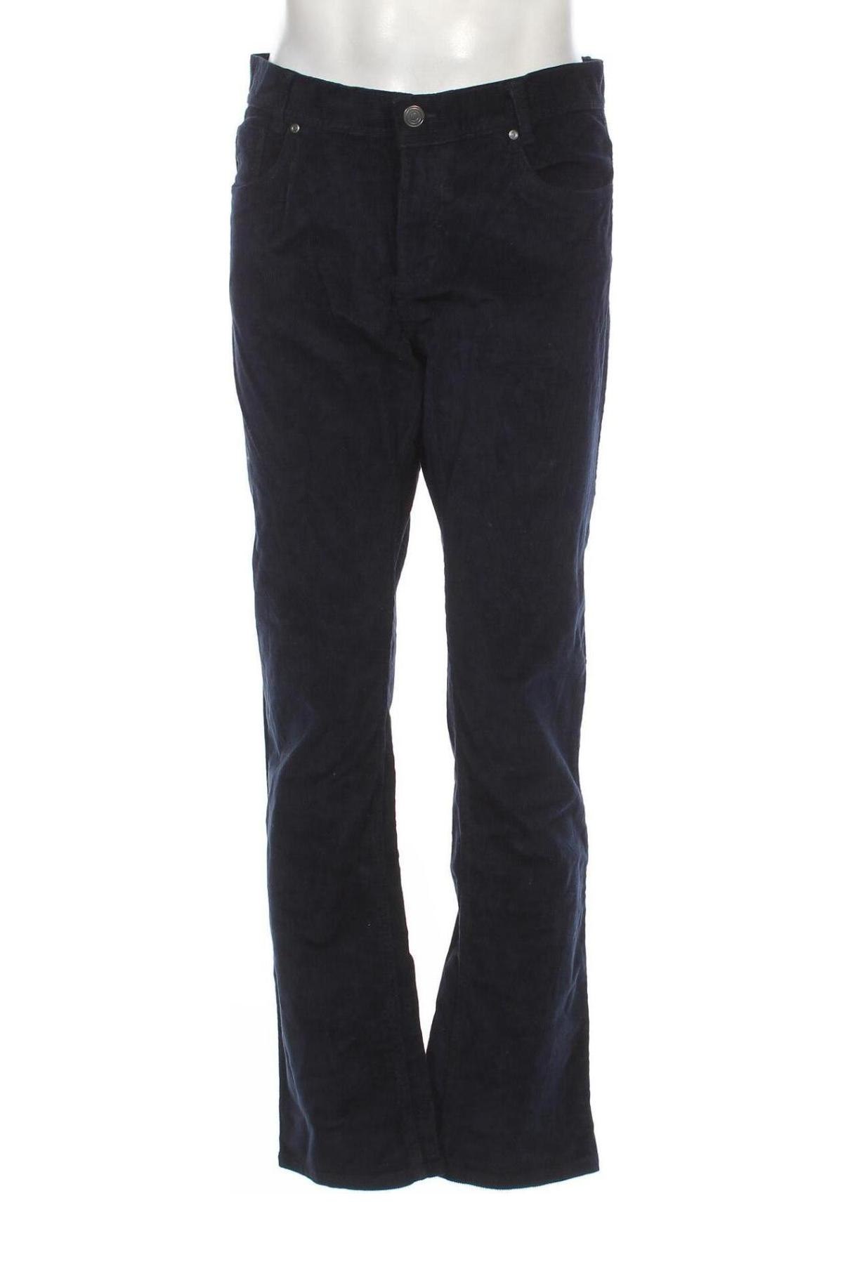 Pantaloni raiați de bărbați Livergy, Mărime L, Culoare Albastru, Preț 95,39 Lei