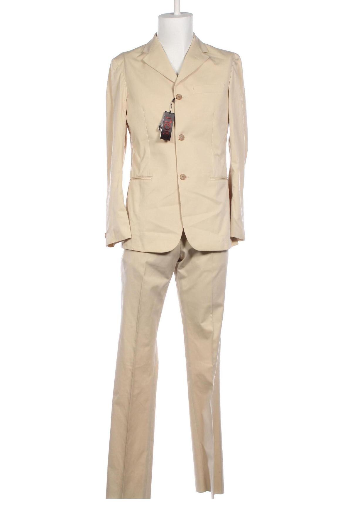 Ανδρικό κοστούμι Romeo Gigli, Μέγεθος M, Χρώμα  Μπέζ, Τιμή 37,37 €