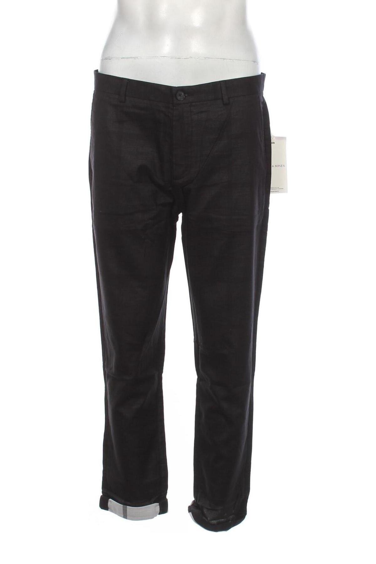 Мъжки панталон Jack & Jones, Размер XL, Цвят Черен, Цена 12,30 лв.