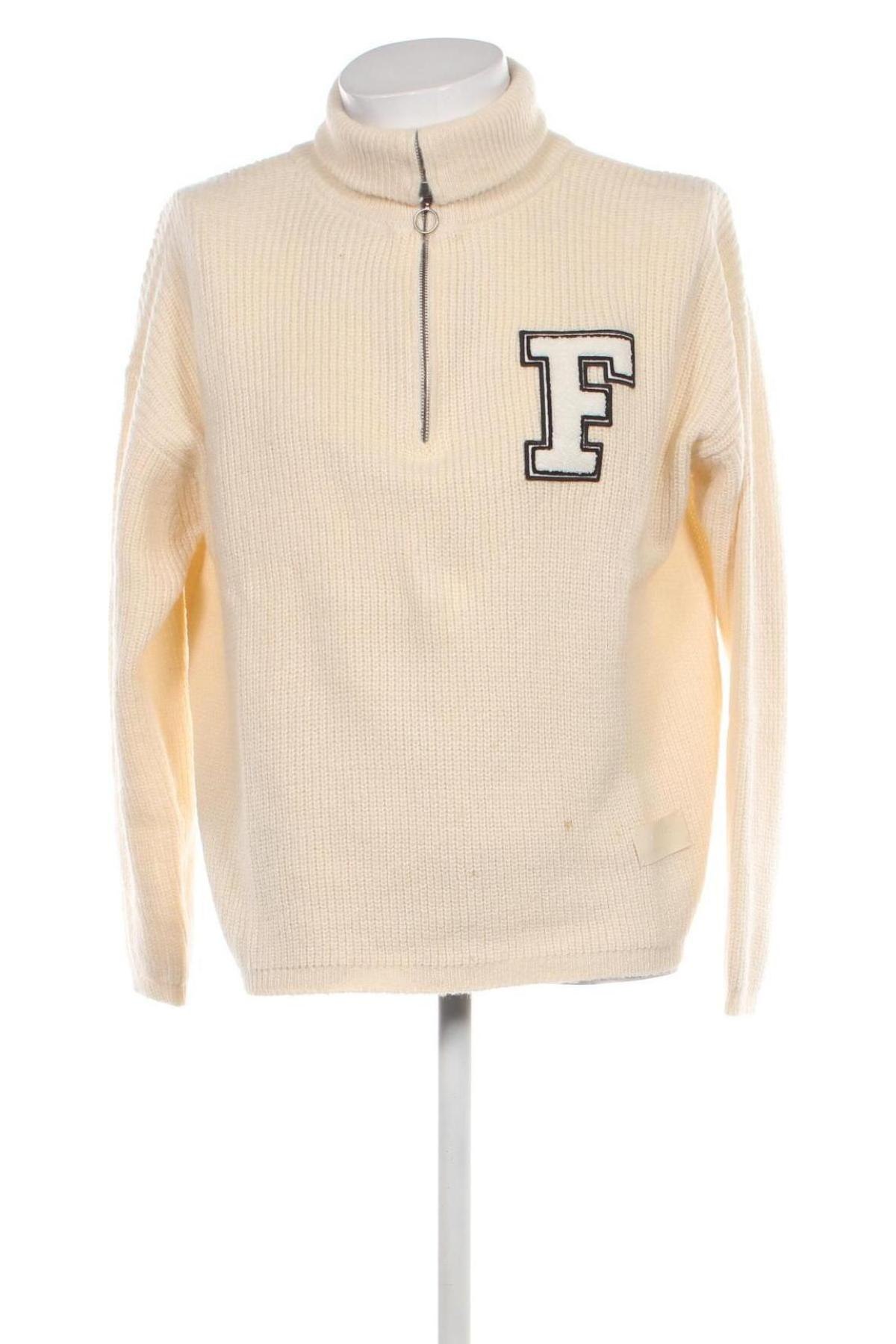 Мъжки пуловер Dan Fox X About You, Размер S, Цвят Екрю, Цена 18,00 лв.