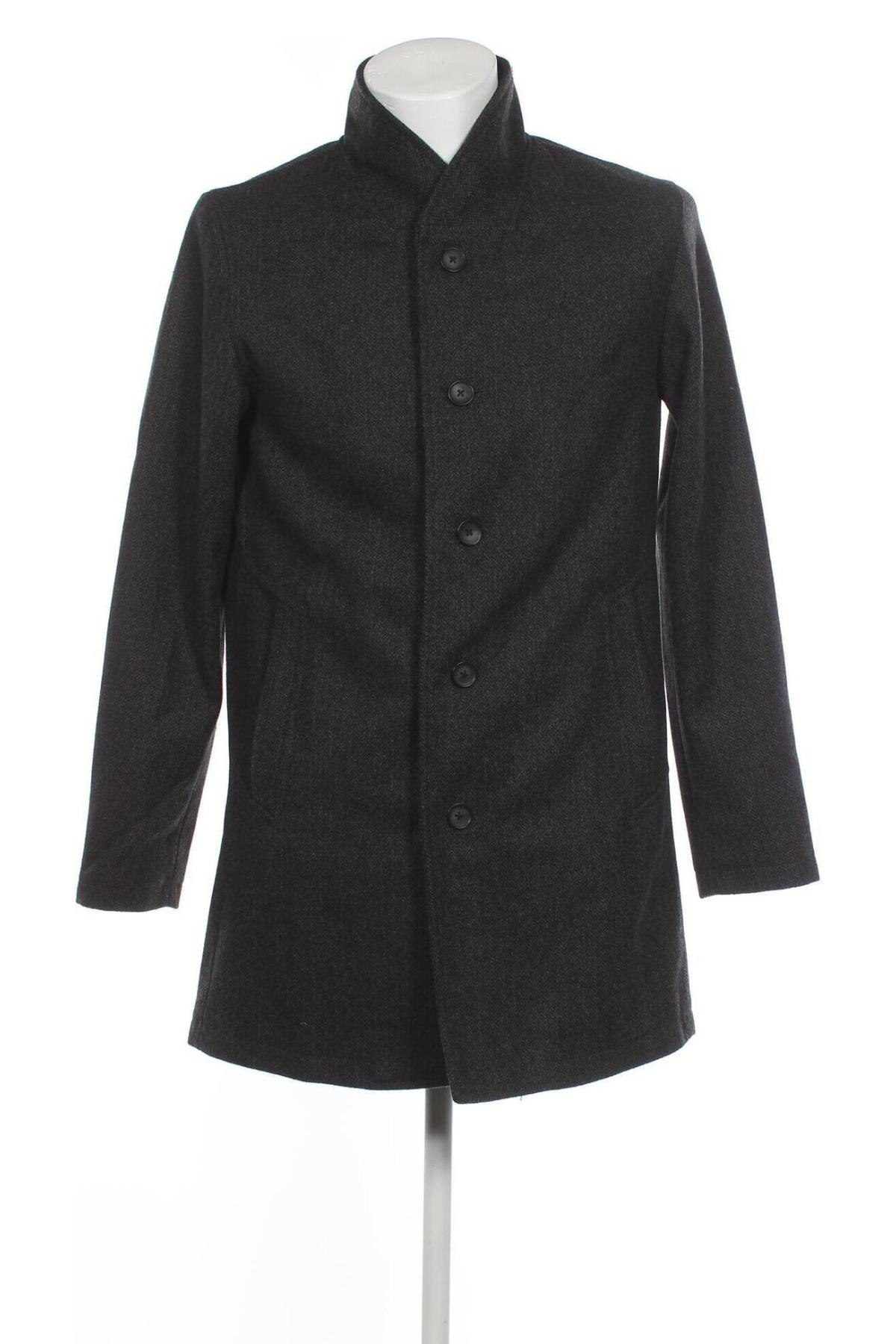 Ανδρικά παλτό Jack & Jones, Μέγεθος M, Χρώμα Γκρί, Τιμή 31,55 €