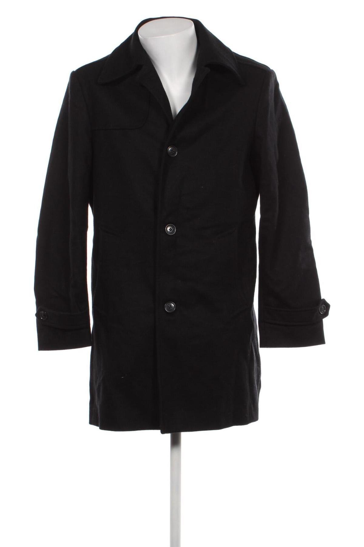 Мъжко палто, Размер L, Цвят Черен, Цена 20,48 лв.