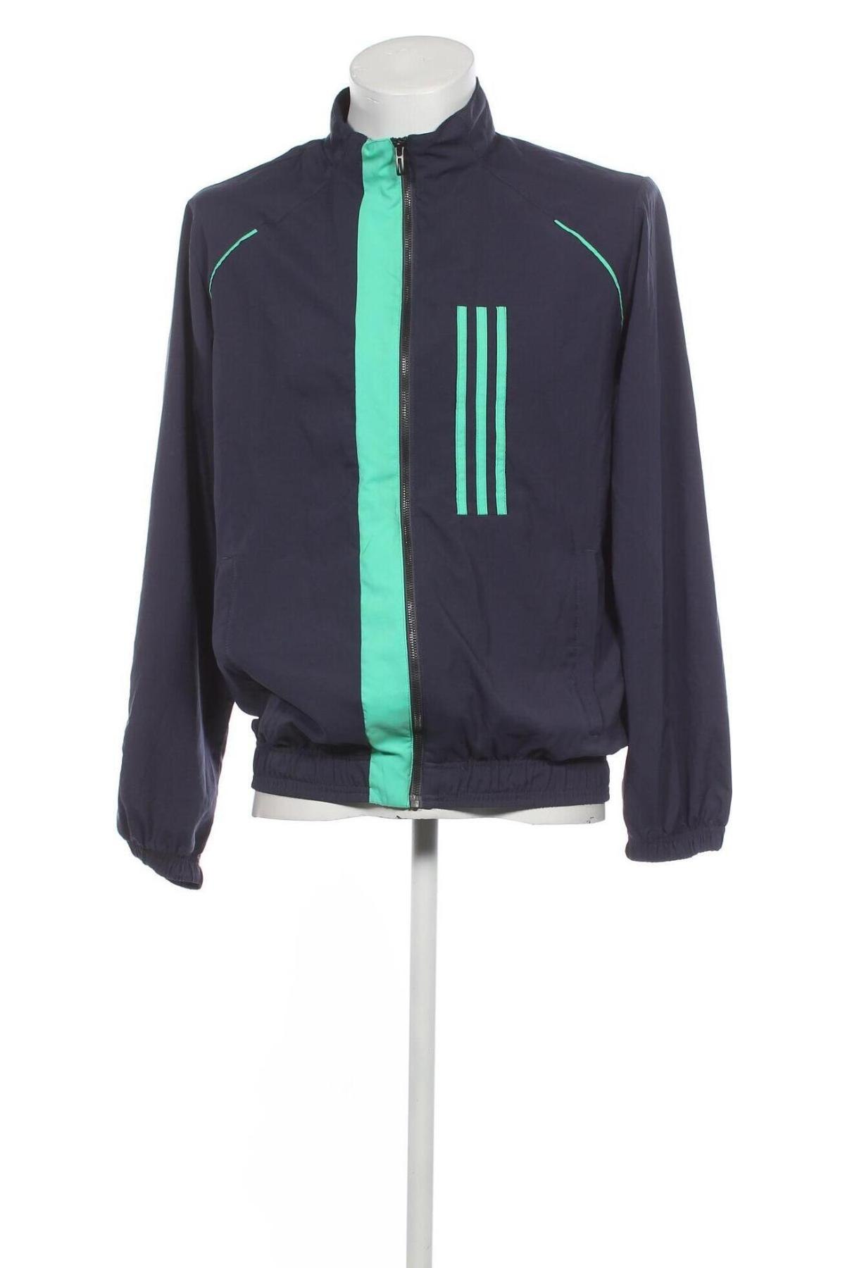 Ανδρικό μπουφάν Adidas, Μέγεθος M, Χρώμα Μπλέ, Τιμή 37,24 €