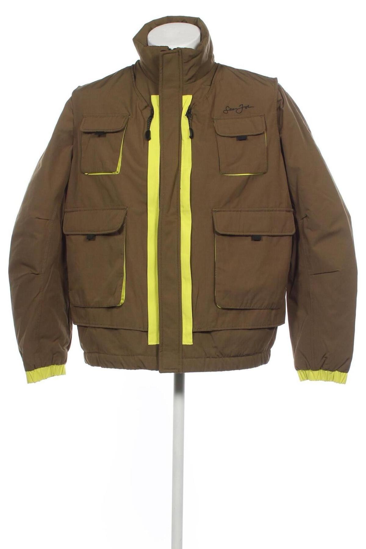 Herrenjacke Sean John, Größe L, Farbe Grün, Preis 50,99 €