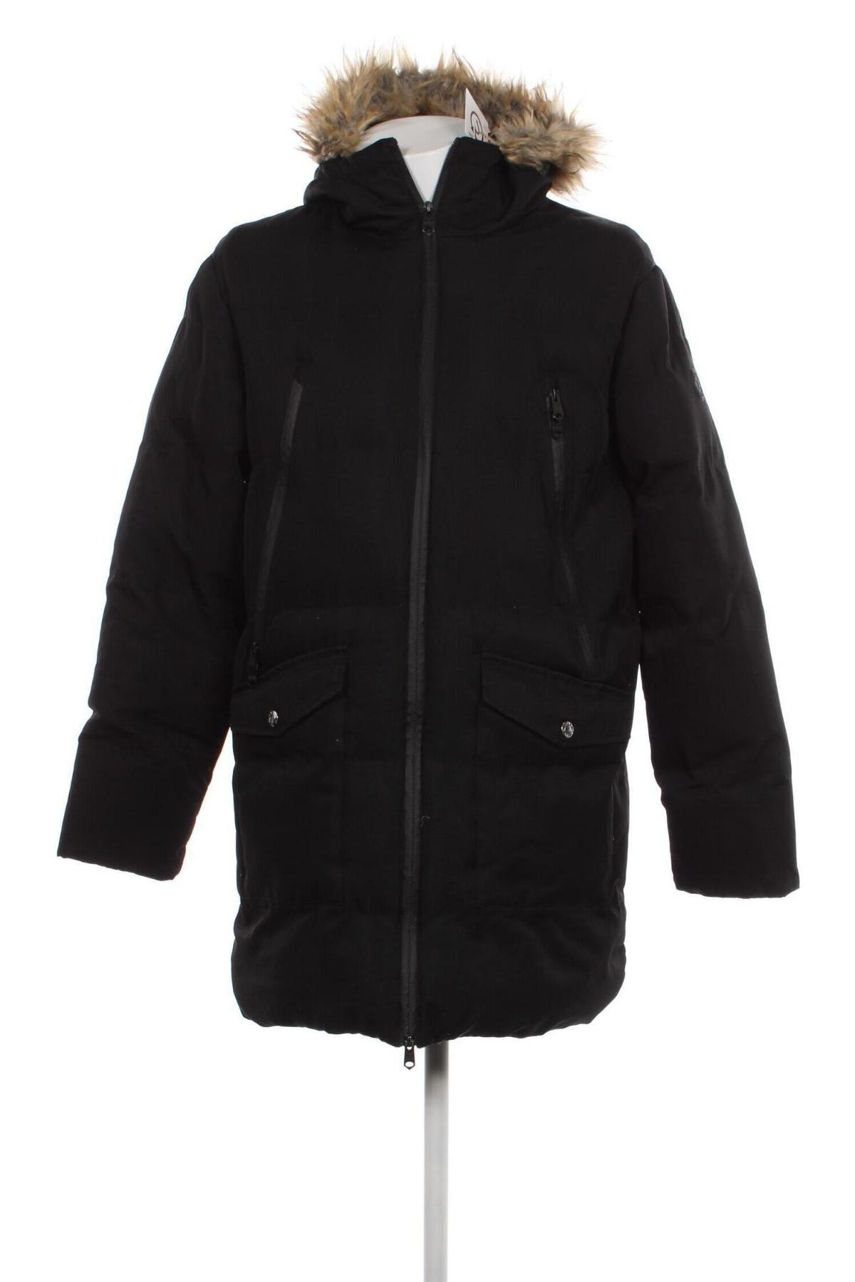 Ανδρικό μπουφάν Threadbare, Μέγεθος XL, Χρώμα Μαύρο, Τιμή 23,97 €