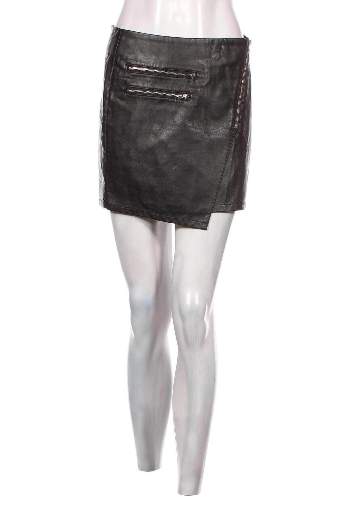 Δερμάτινη φούστα H&M Divided, Μέγεθος S, Χρώμα Μαύρο, Τιμή 17,94 €