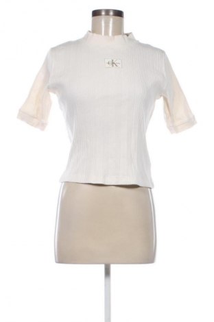 Damen Shirt Calvin Klein Jeans, Größe M, Farbe Ecru, Preis 79,99 €